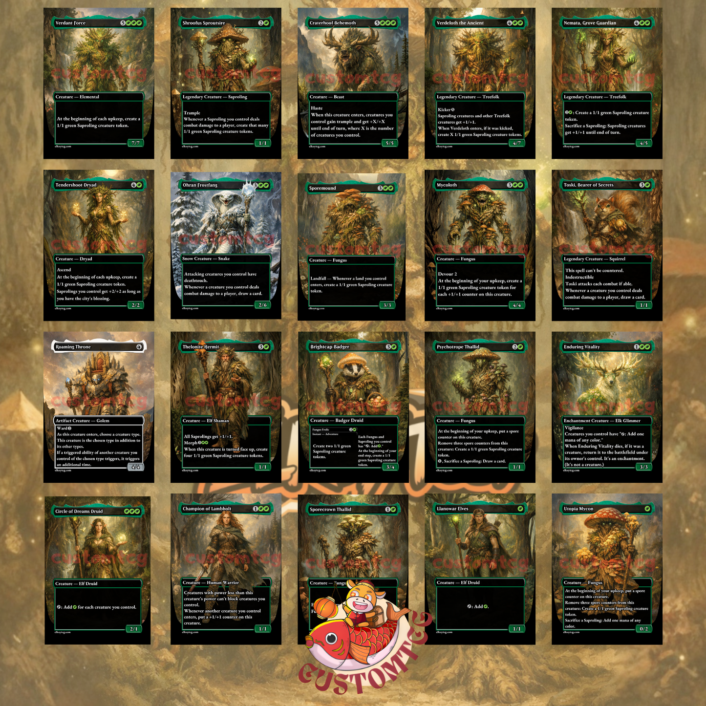 Shroofus Sproutsire Custom Deck