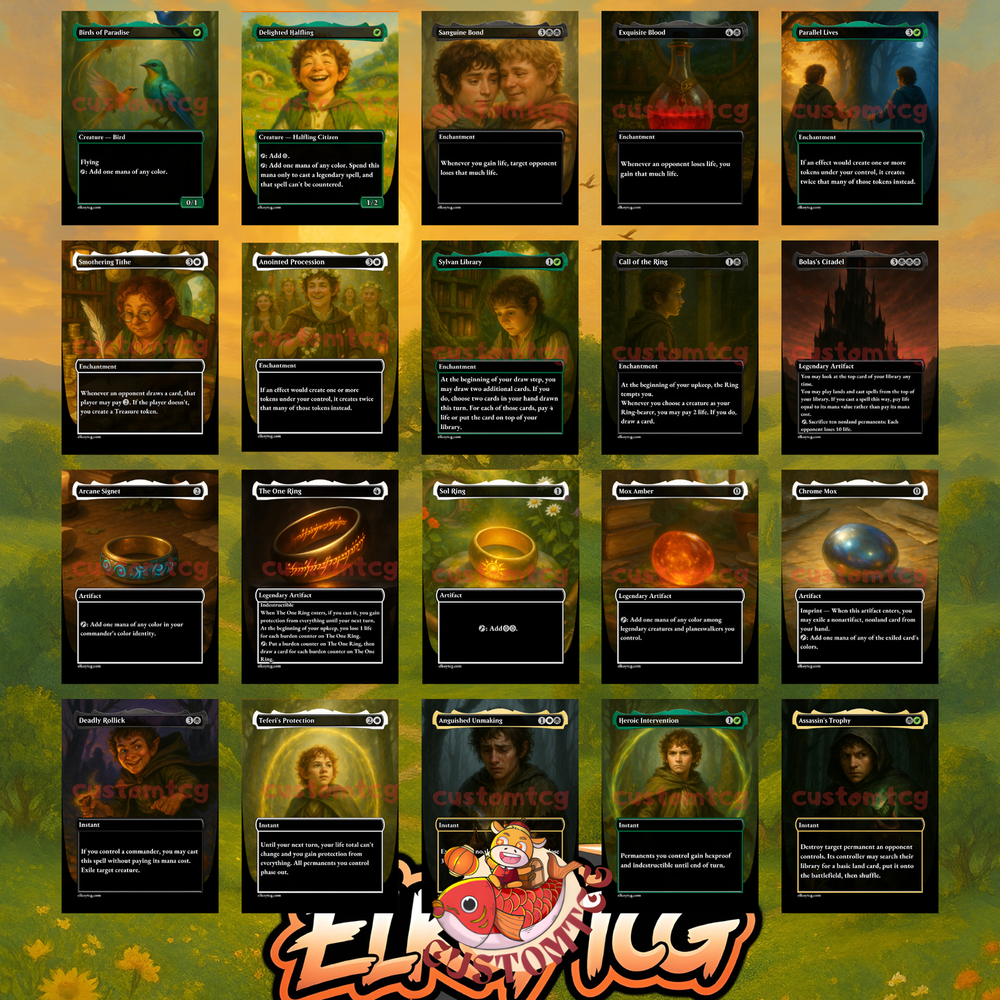 Frodo and Sam Food Commander Deck