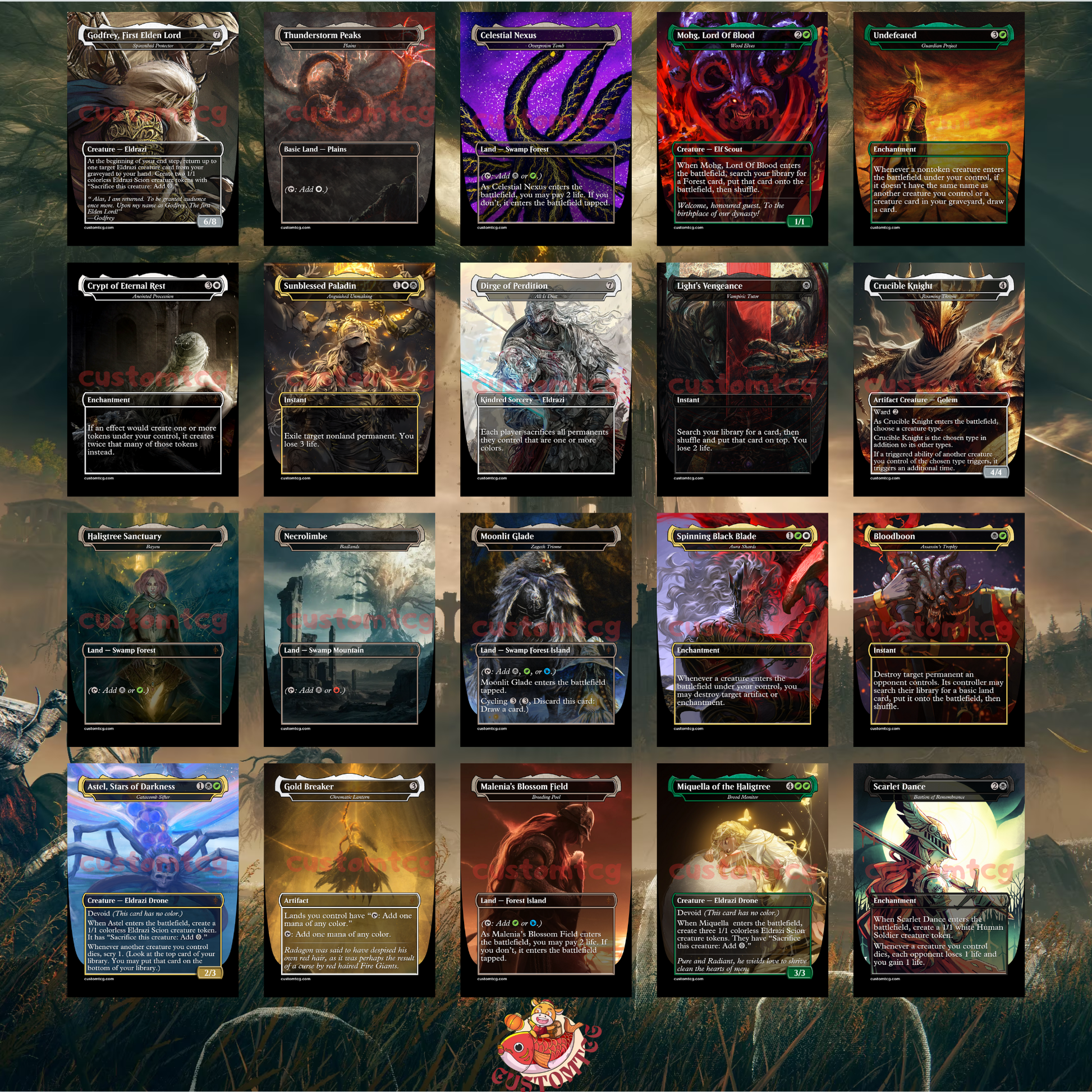 elden ring mtg commander deck Elden Ring Commander Deck, 100 custom proxies. : r/magicTCG