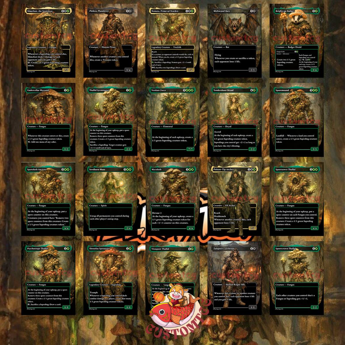 SLIMEFOOT, THE STOWAWAY — Golgari Fungus & Saproling Aristocrats Custom Deck
