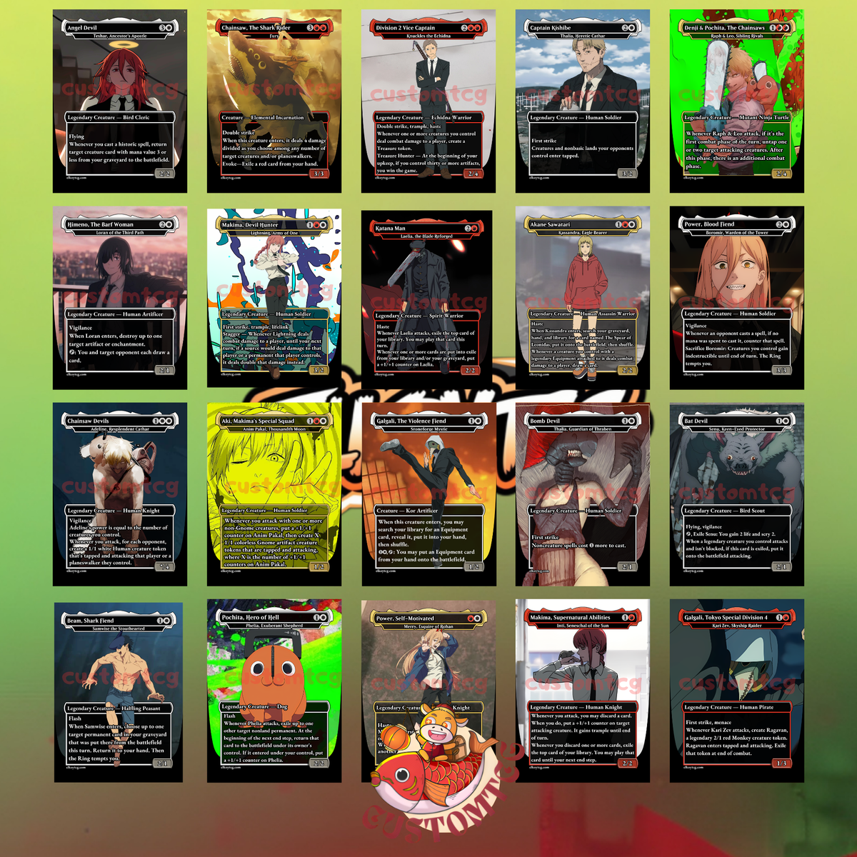 Chainsaw Man Custom Deck