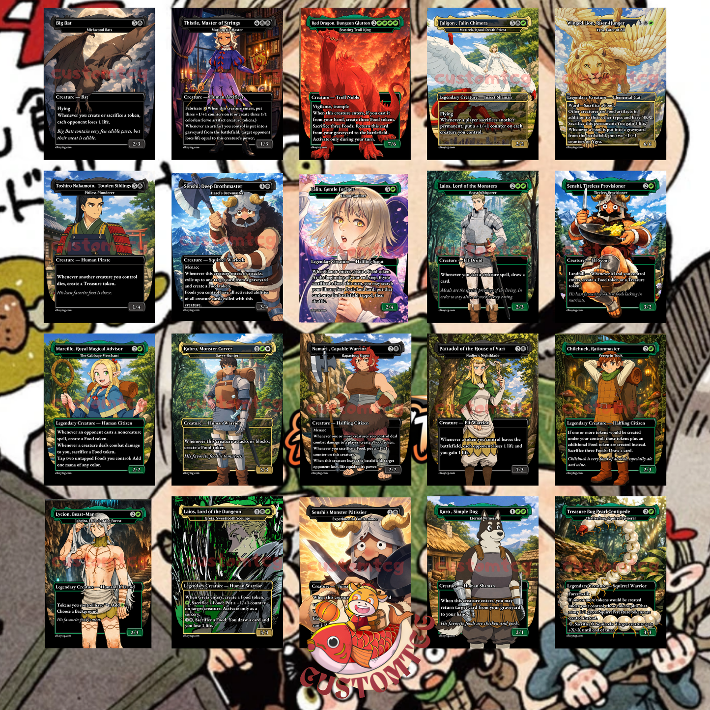 Delicious in Dungeon Custom Deck