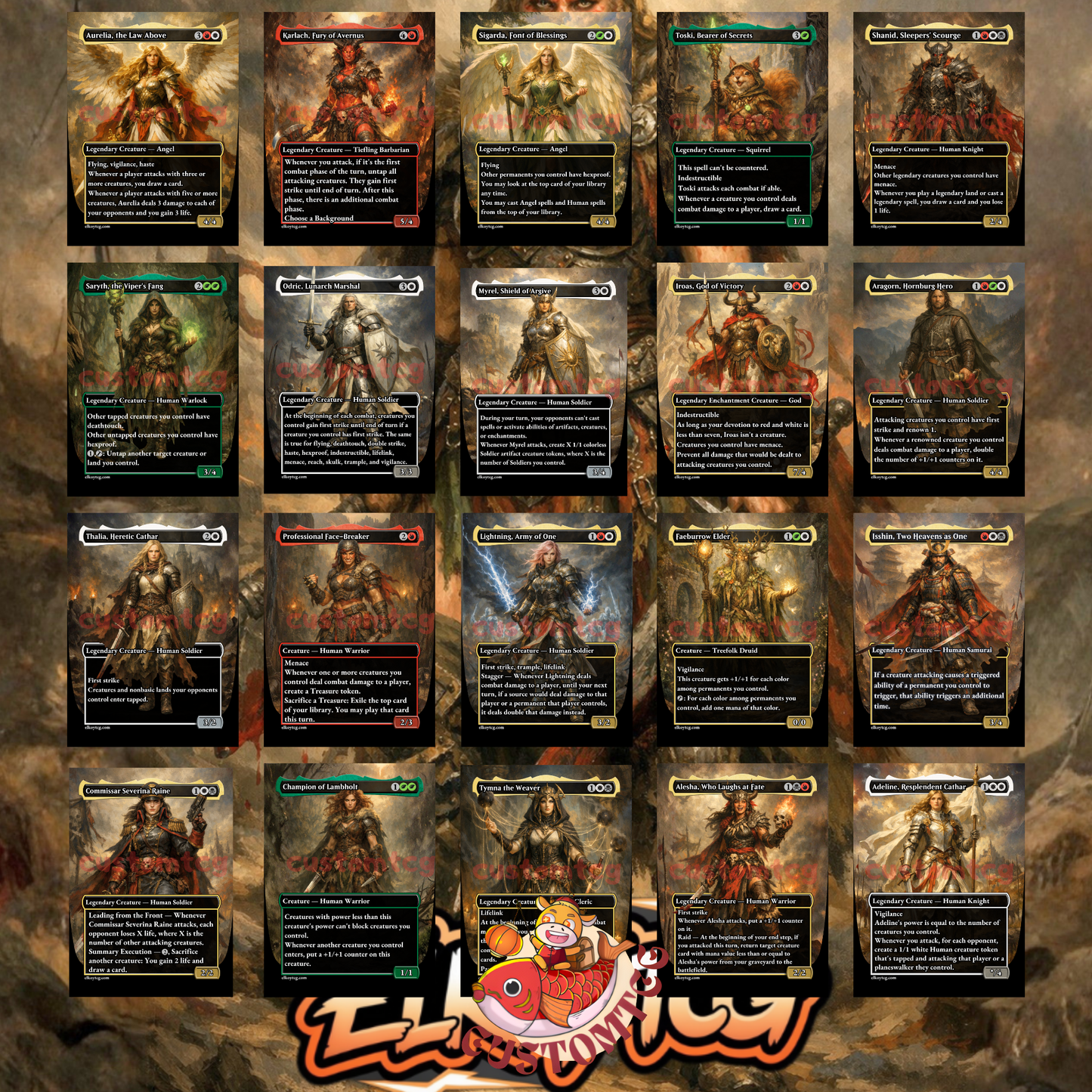 Saskia the Unyielding Custom Deck