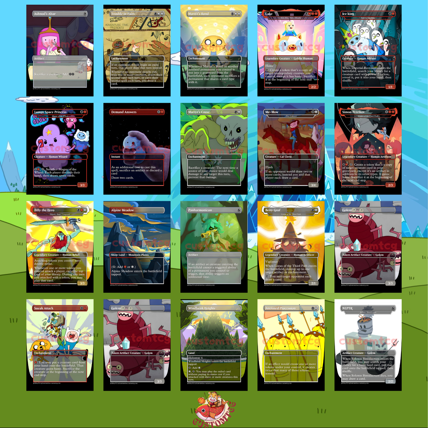 Adventure Time Custom Deck