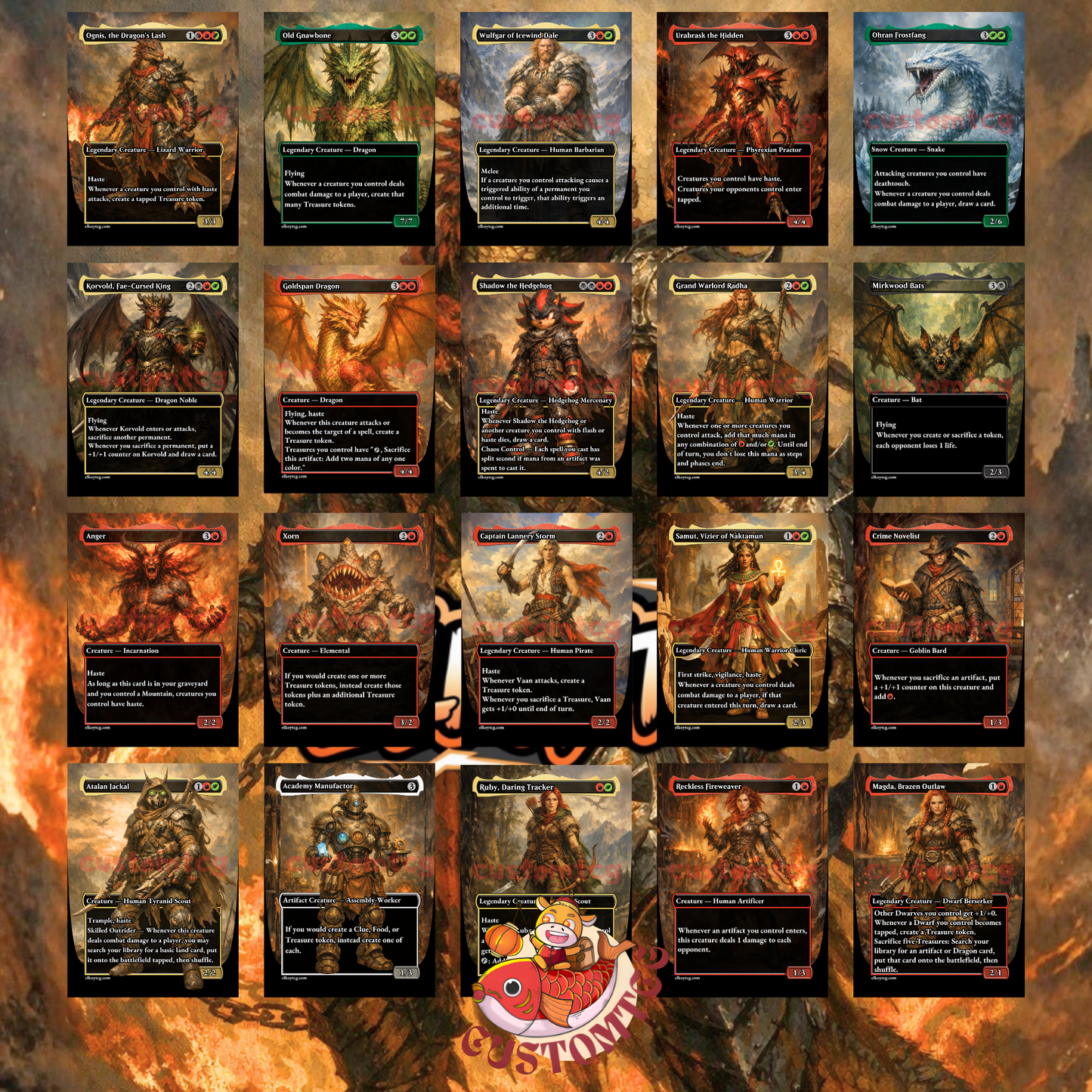Ognis, the Dragon's Lash — Jund Treasure & Haste Aggro Custom Deck