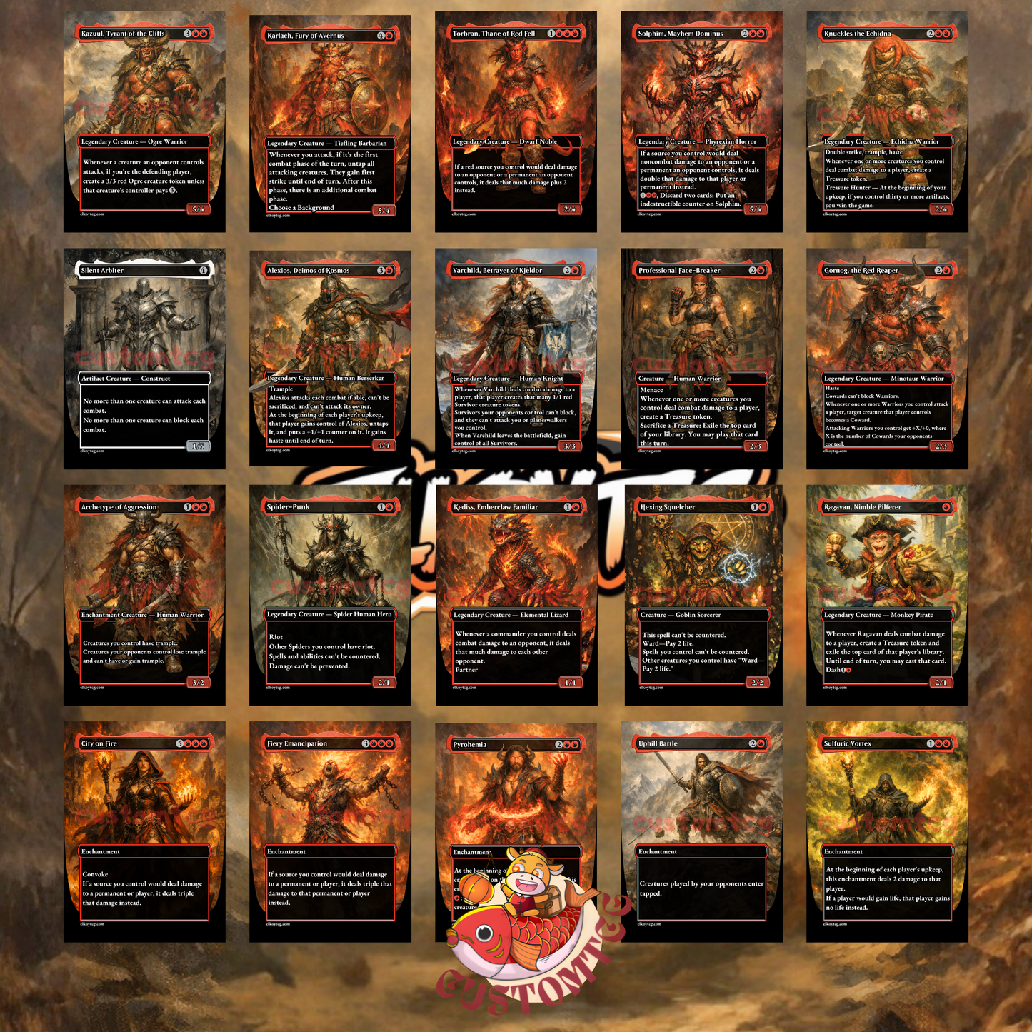 Kratos, God of War Custom Deck