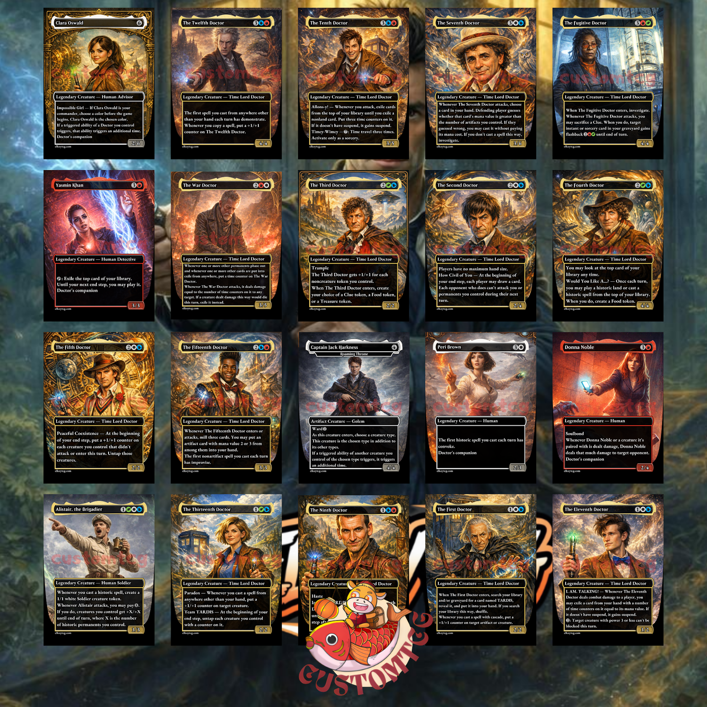 Doctor Who Custom Deck — 100 Cards + Tokens