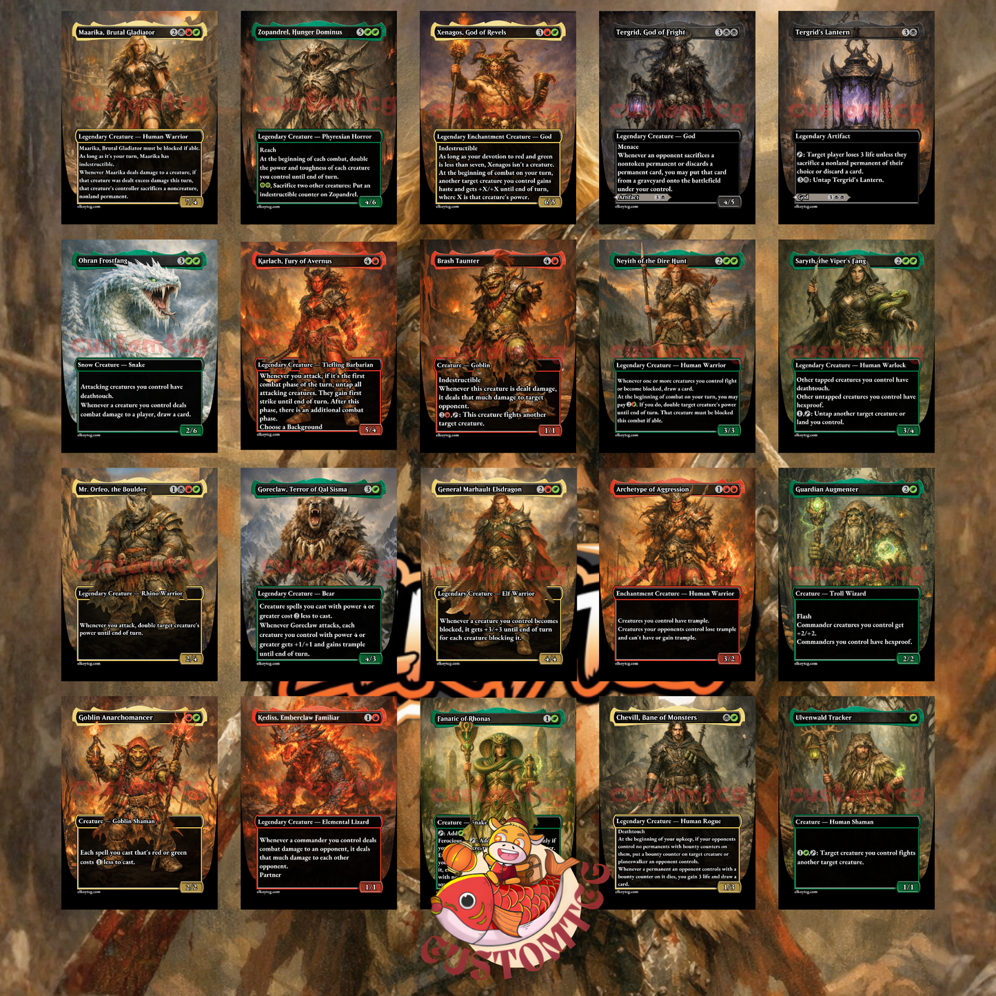 Maarika, Brutal Gladiator custom deck