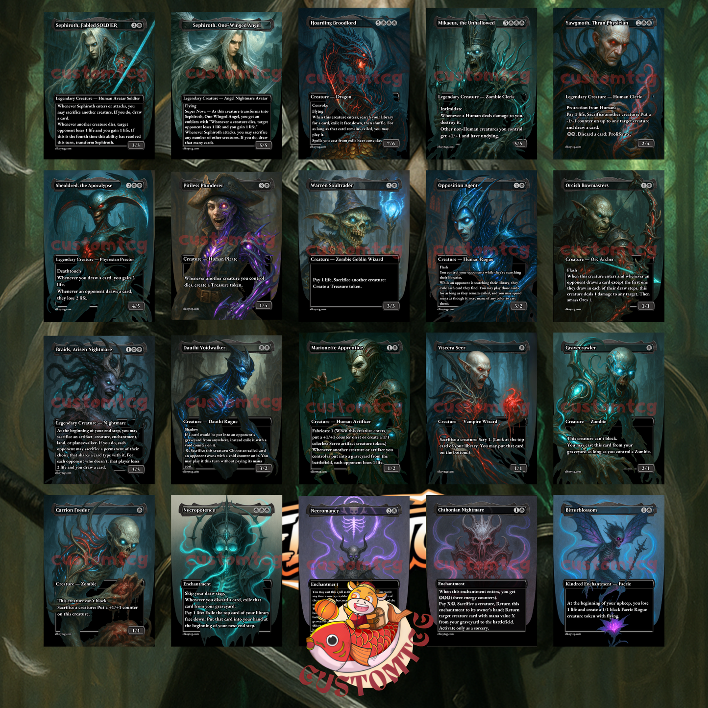 Sephiroth, Fabled SOLDIER // One-Winged Angel – Custom Deck