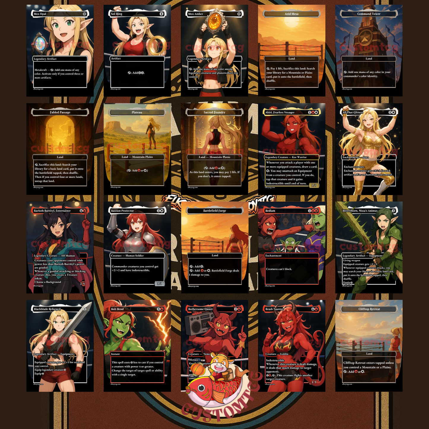 Wrestler Waifus – Custom Themed Deck