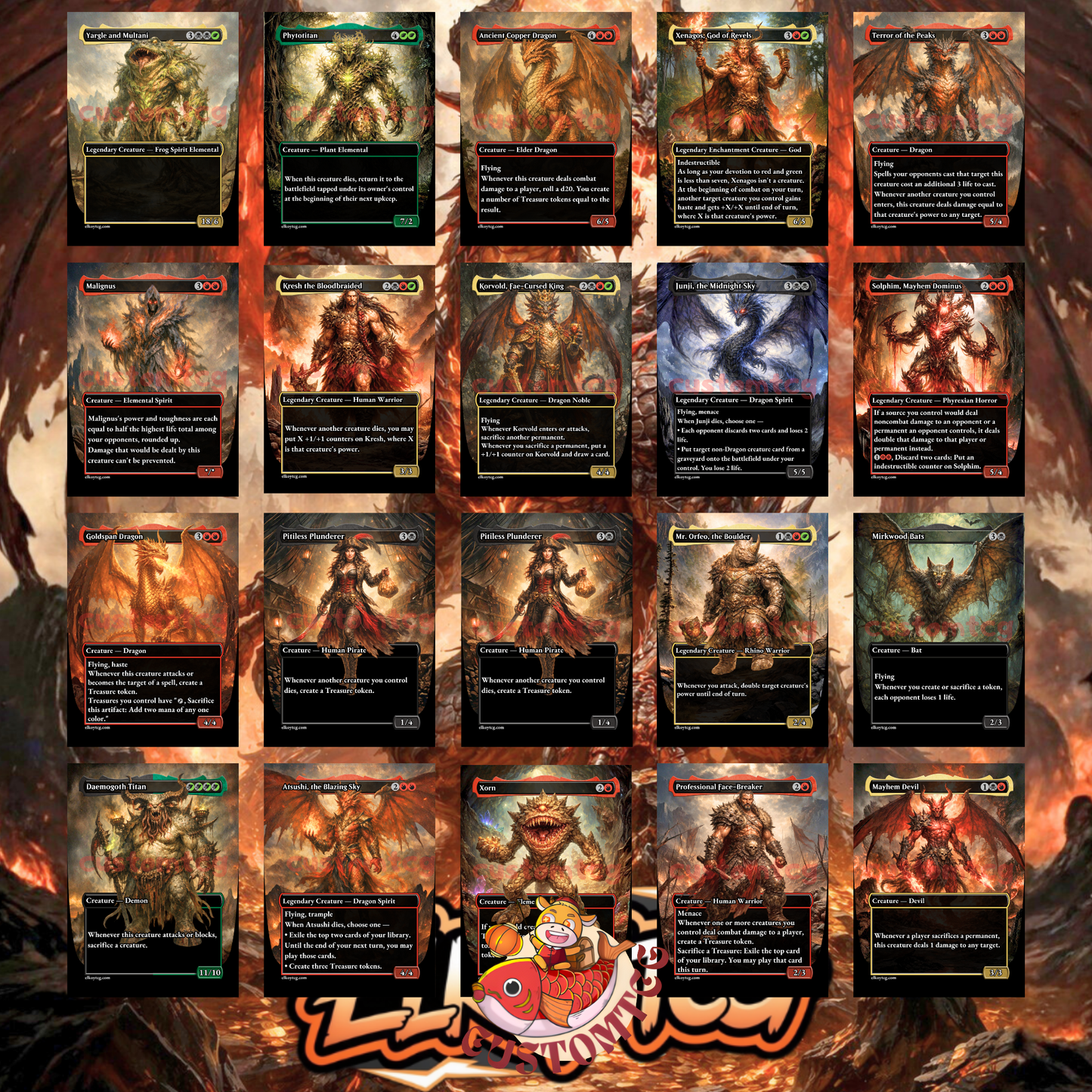 Ziatora, the Incinerator – Custom Deck 🐉💰