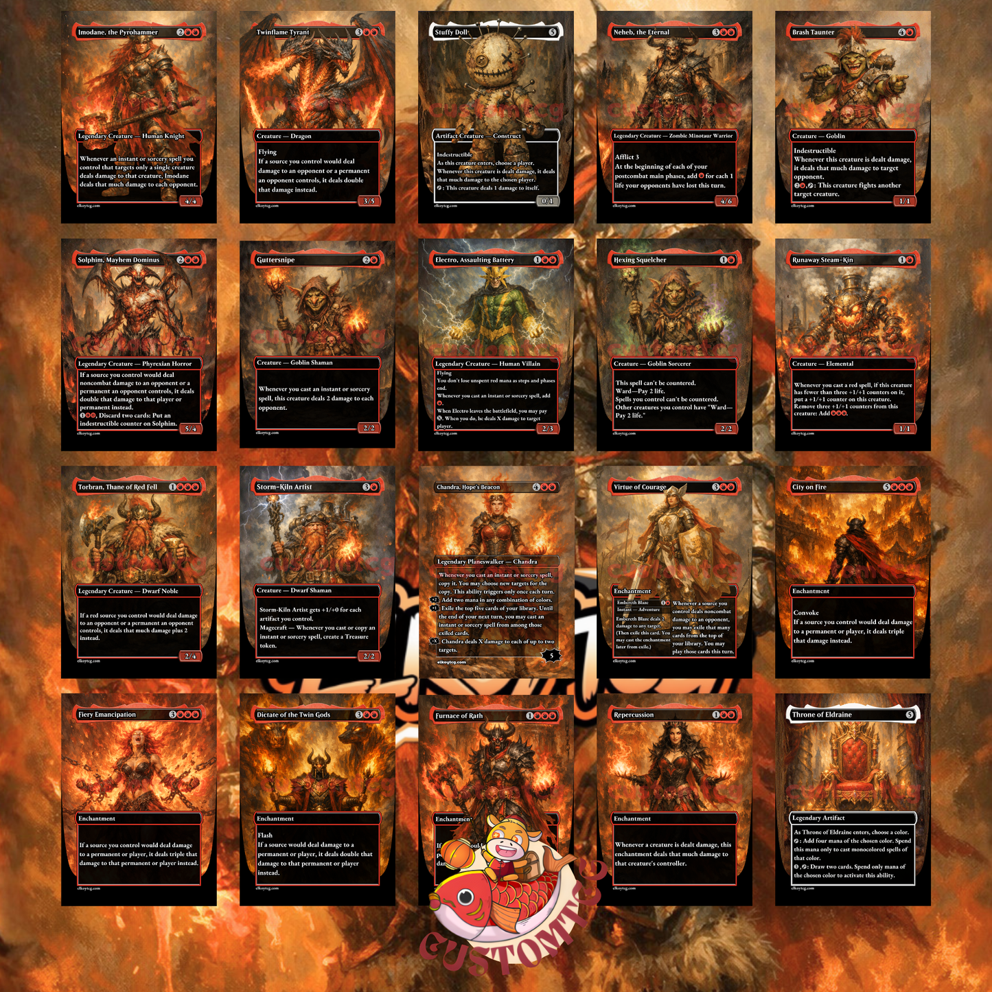 Imodane, the Pyrohammer custom deck
