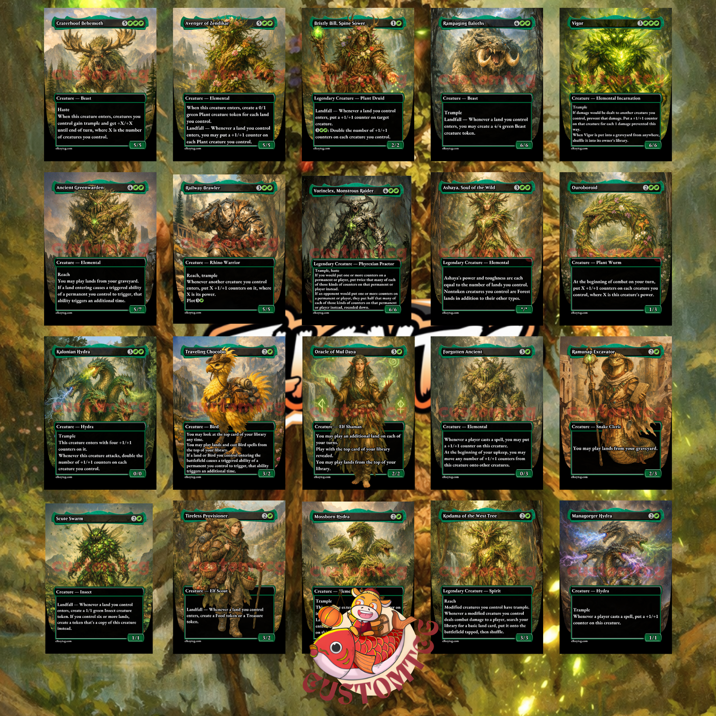 Bristly Bill, Spine Sower Custom Deck