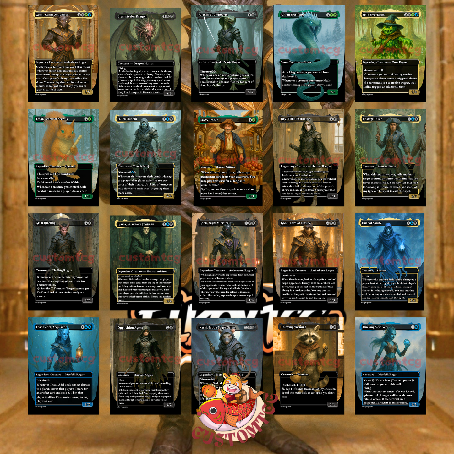 Gonti, Canny Acquisitor Custom Deck