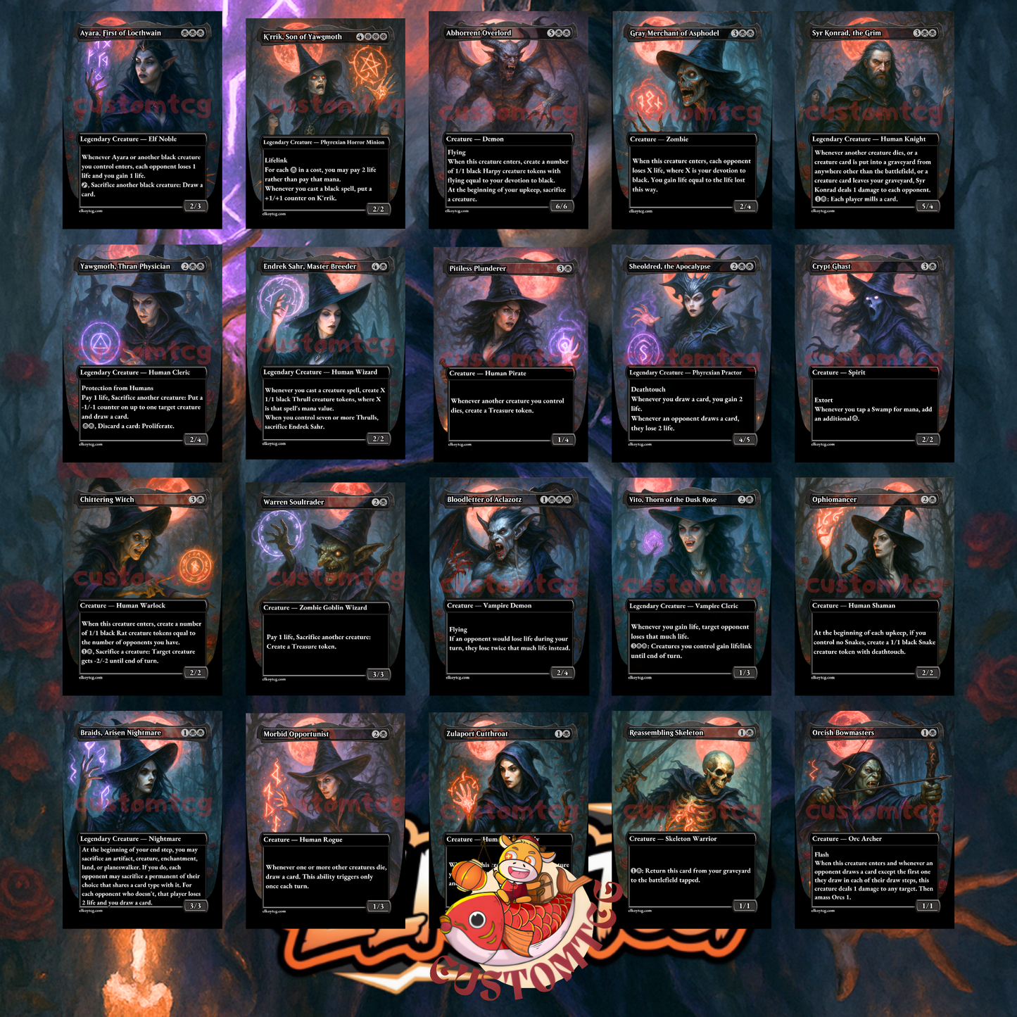 Ayara, First of Locthwain – Custom Commander Deck (100 Cards + Tokens)
