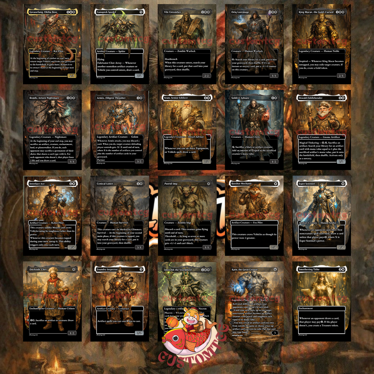 Greasefang, Okiba Boss Custom Deck