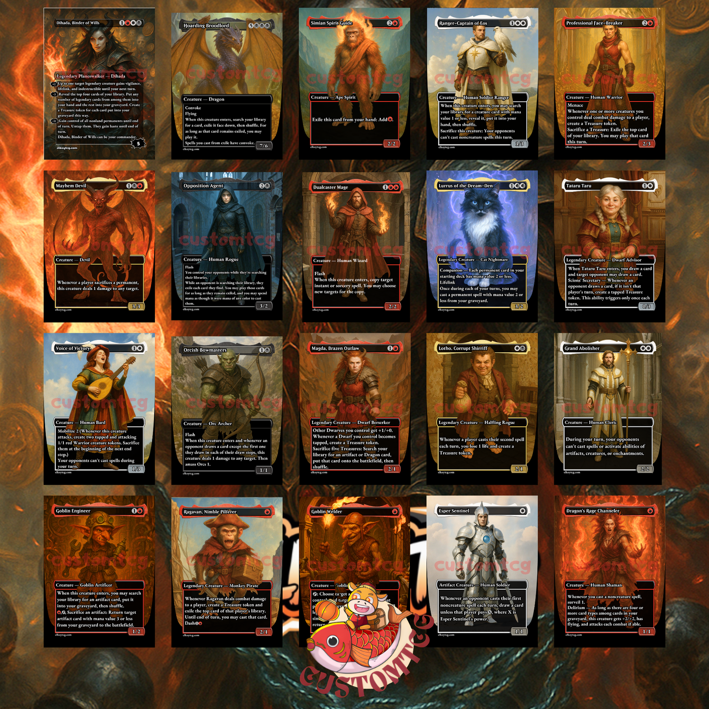 Dihada, Binder of Wills Custom Deck