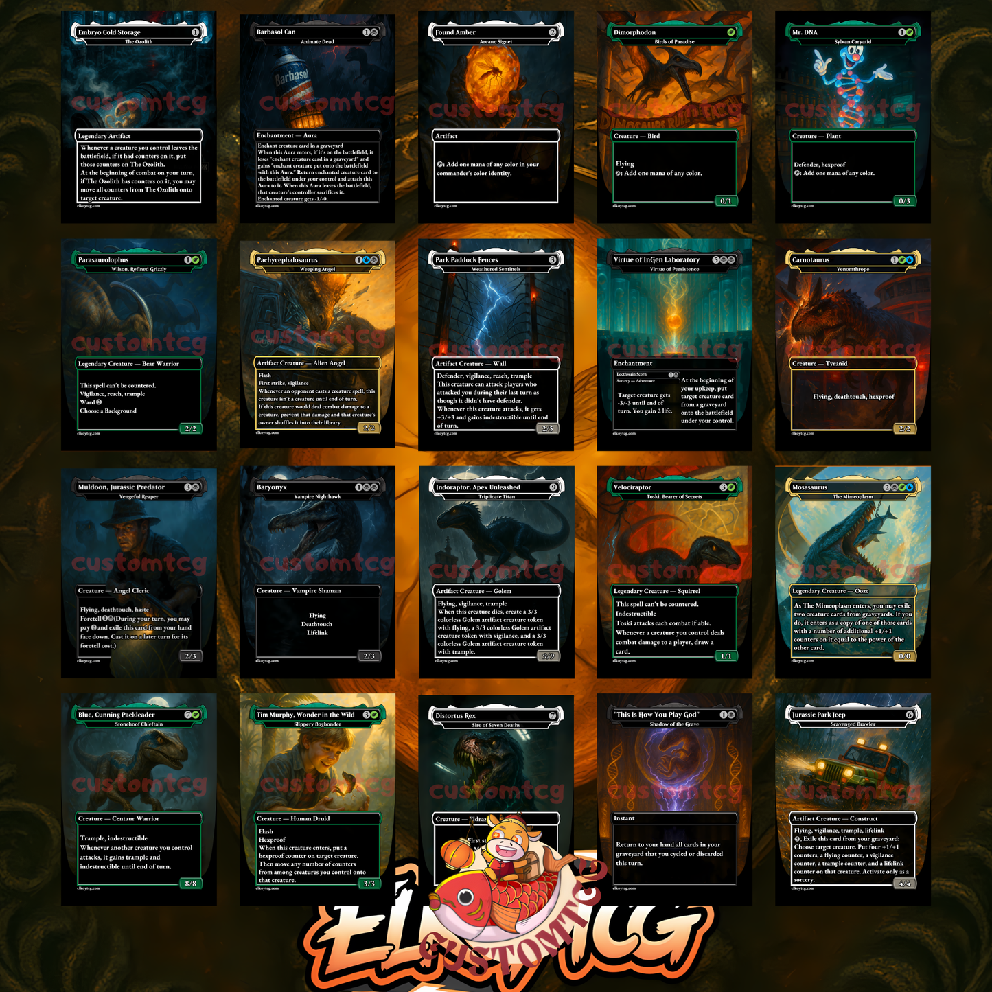 INDOMINOUS JURASSIC PARK CUSTOM DECK