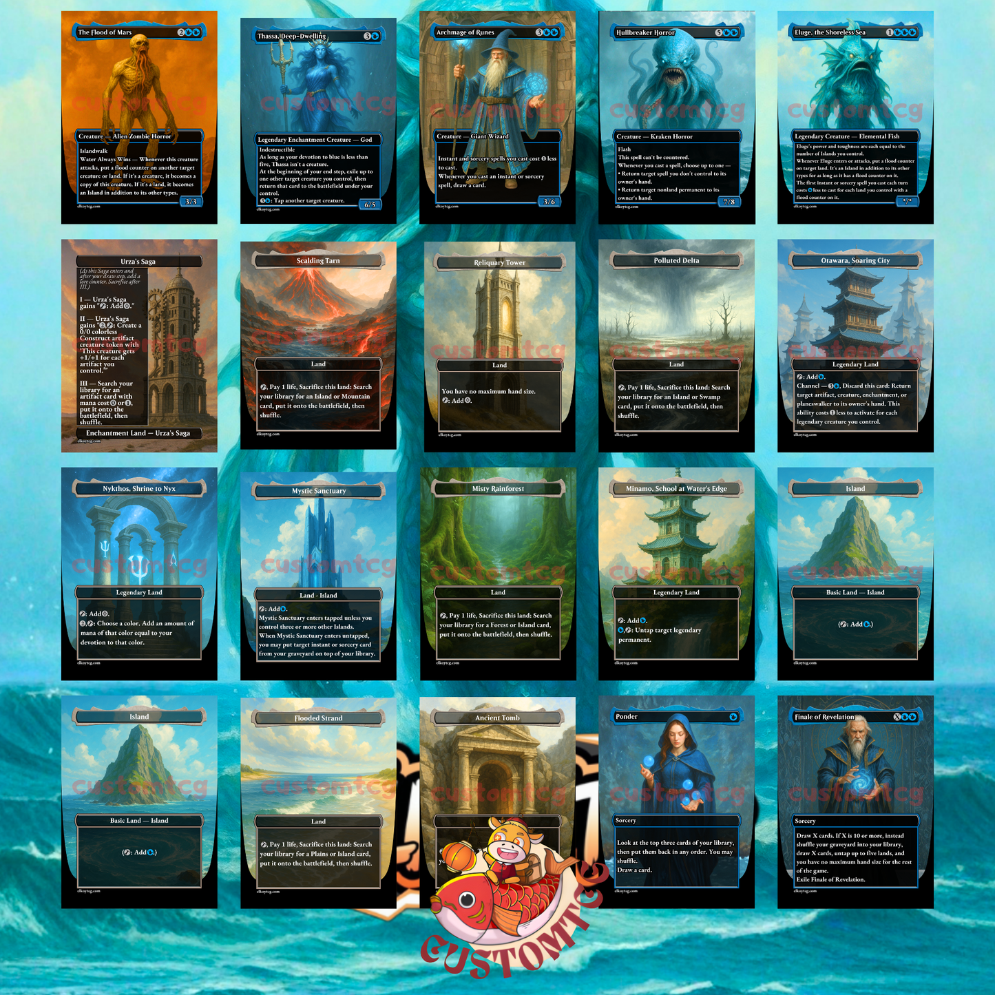 Eluge, the Shoreless Sea Custom Deck