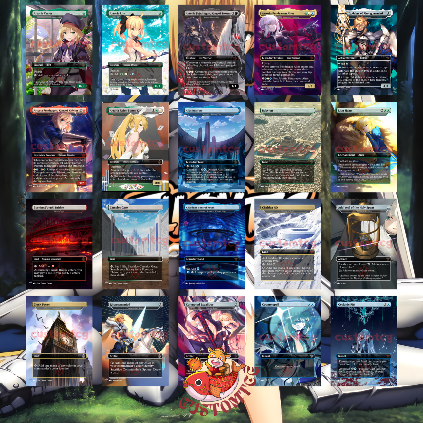 Saber Fate V3 Custom Deck