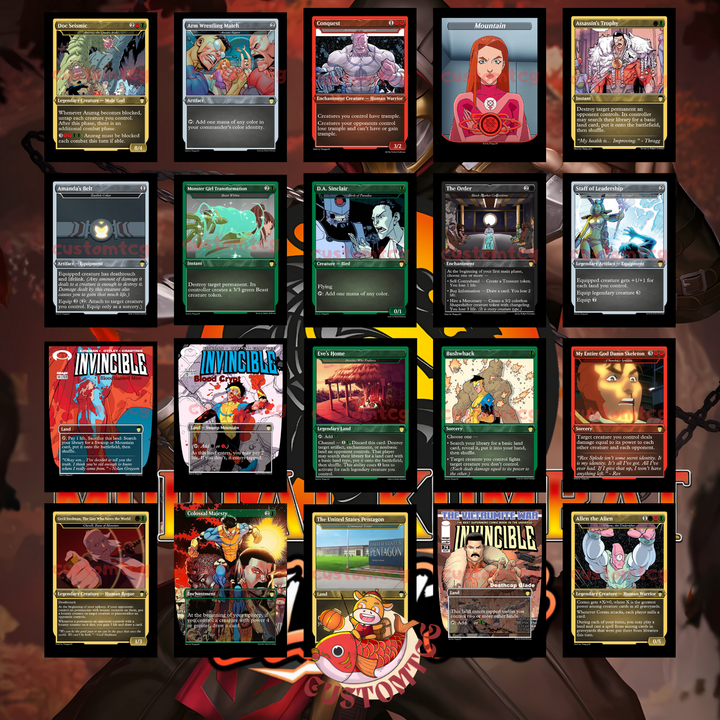 invincible mtg cards I made Invincible inspired Magic the Gathering cards! Lmk your thoughts. I might make more : r/Invincible
