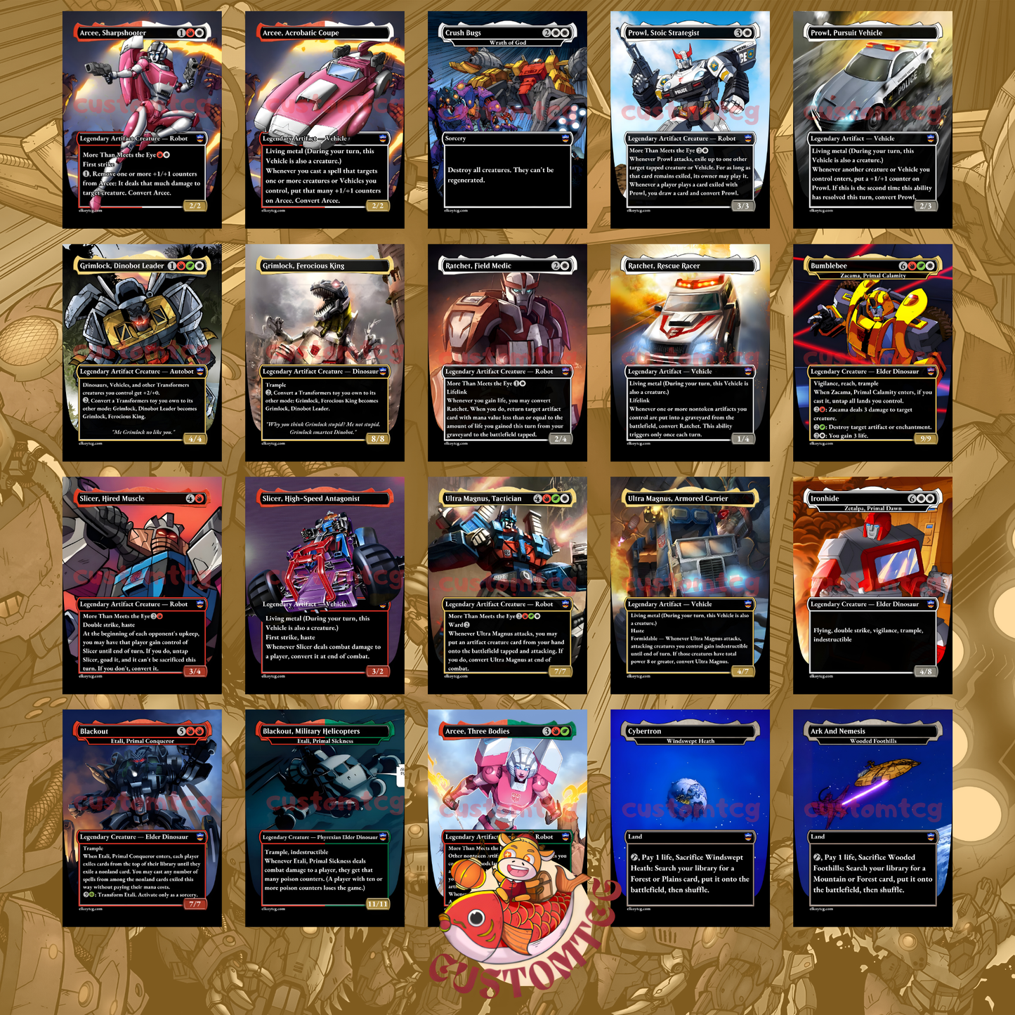 Tr4nsf0rm3rs commander deck