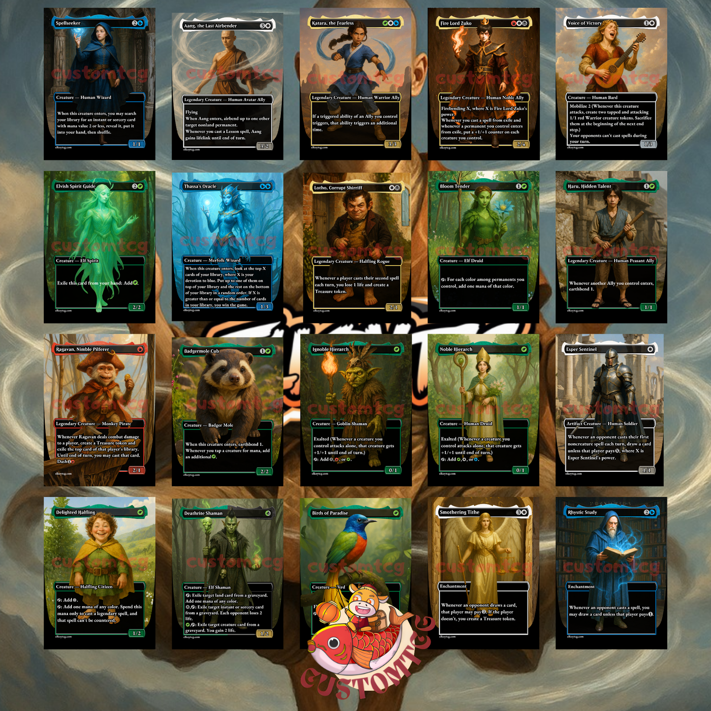 Avatar Aang Custom Deck