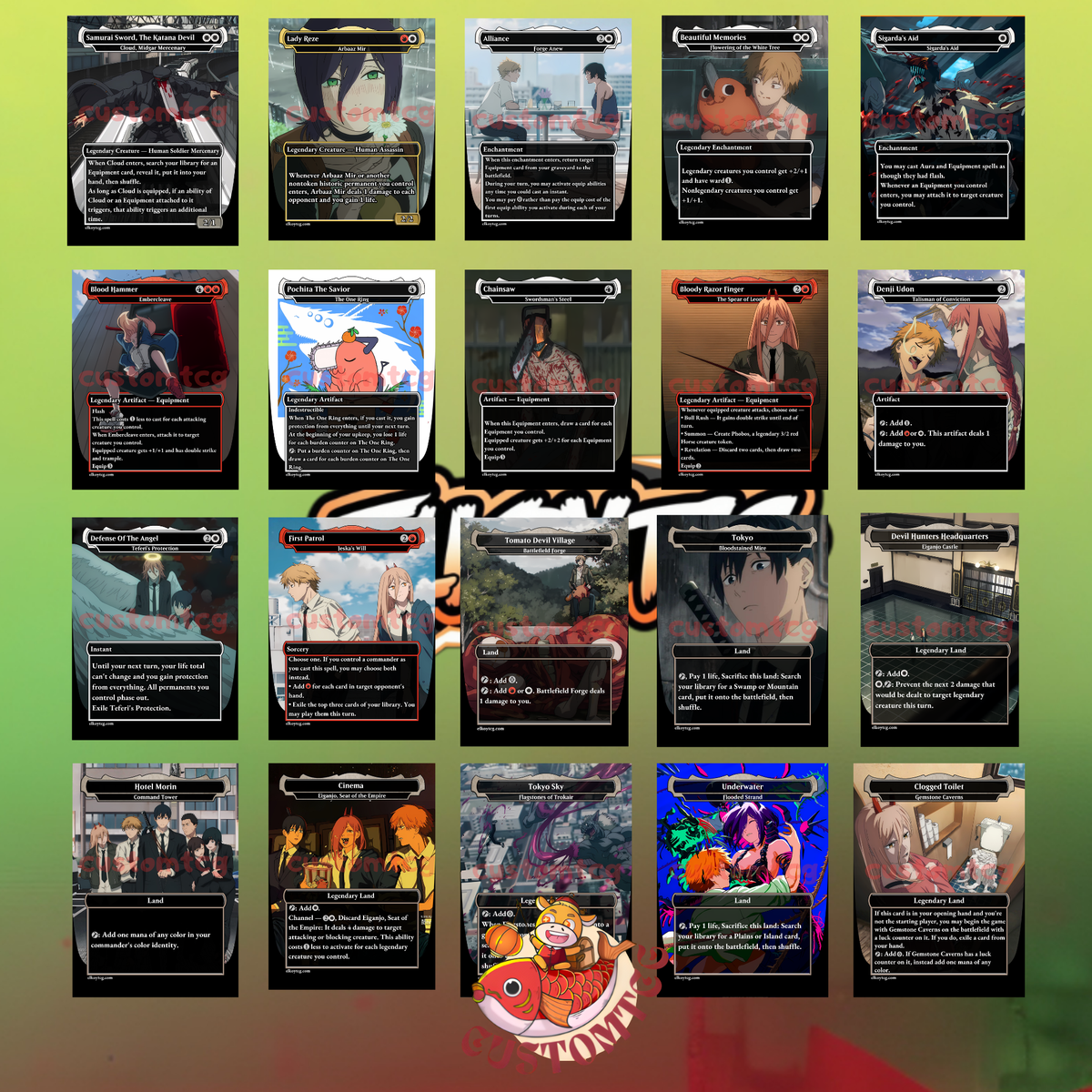 Chainsaw Man Custom Deck