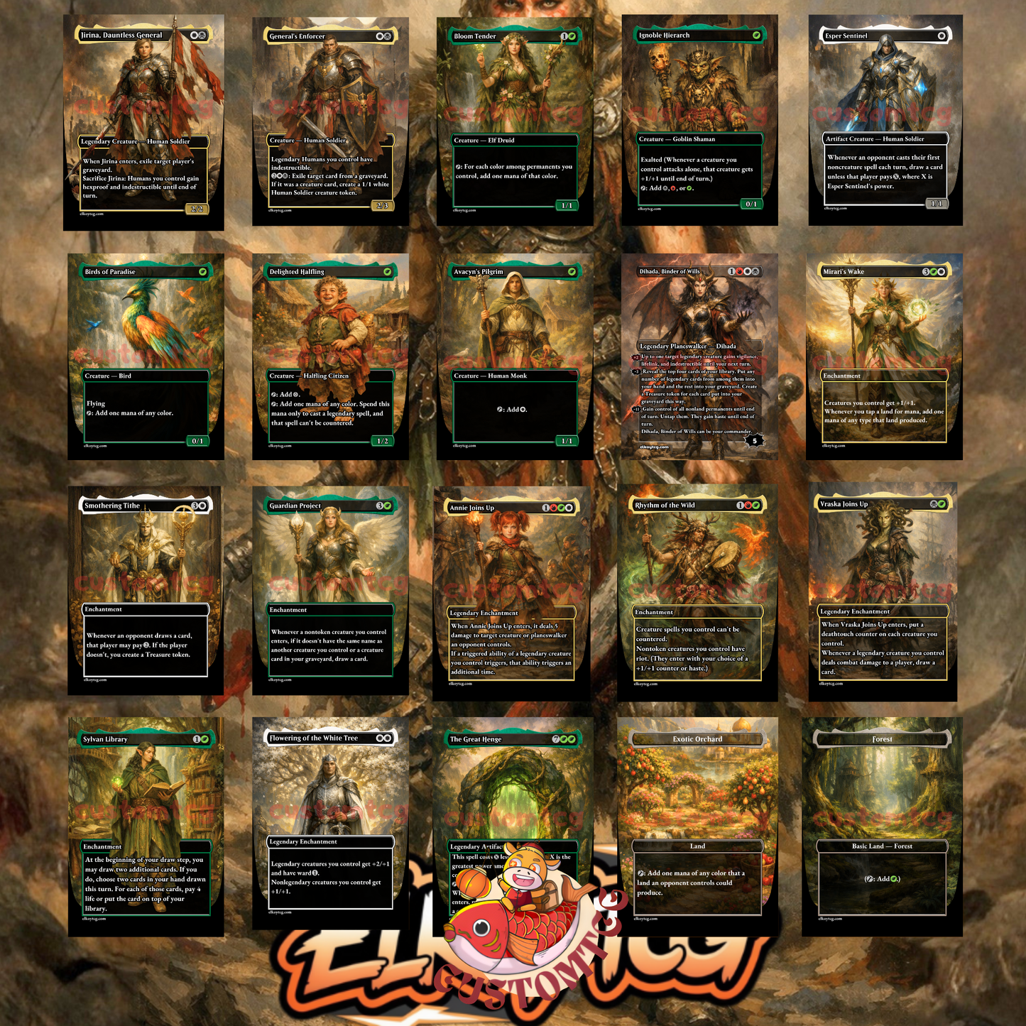 Saskia the Unyielding Custom Deck