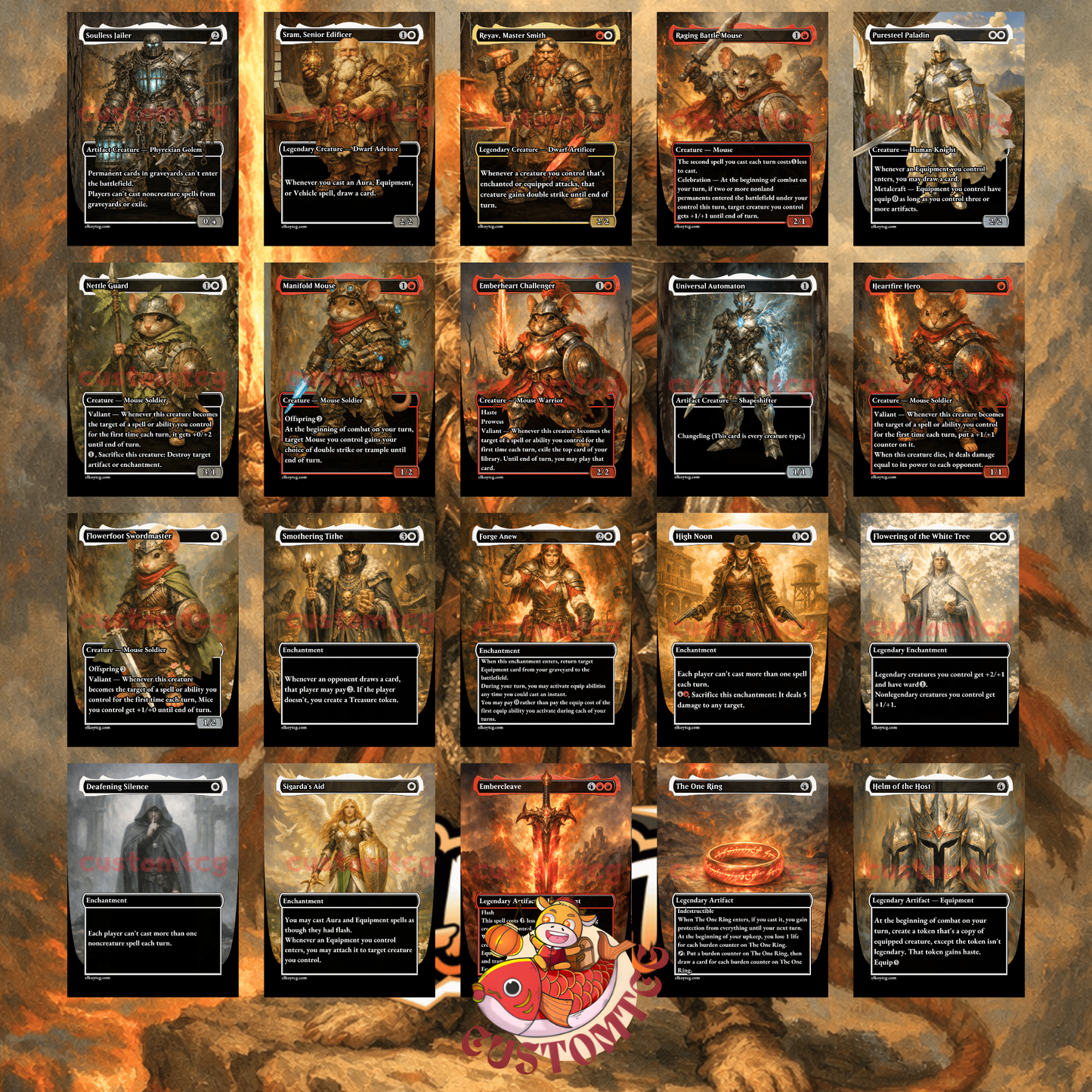 Mabel, Heir to Cragflame custom commander deck