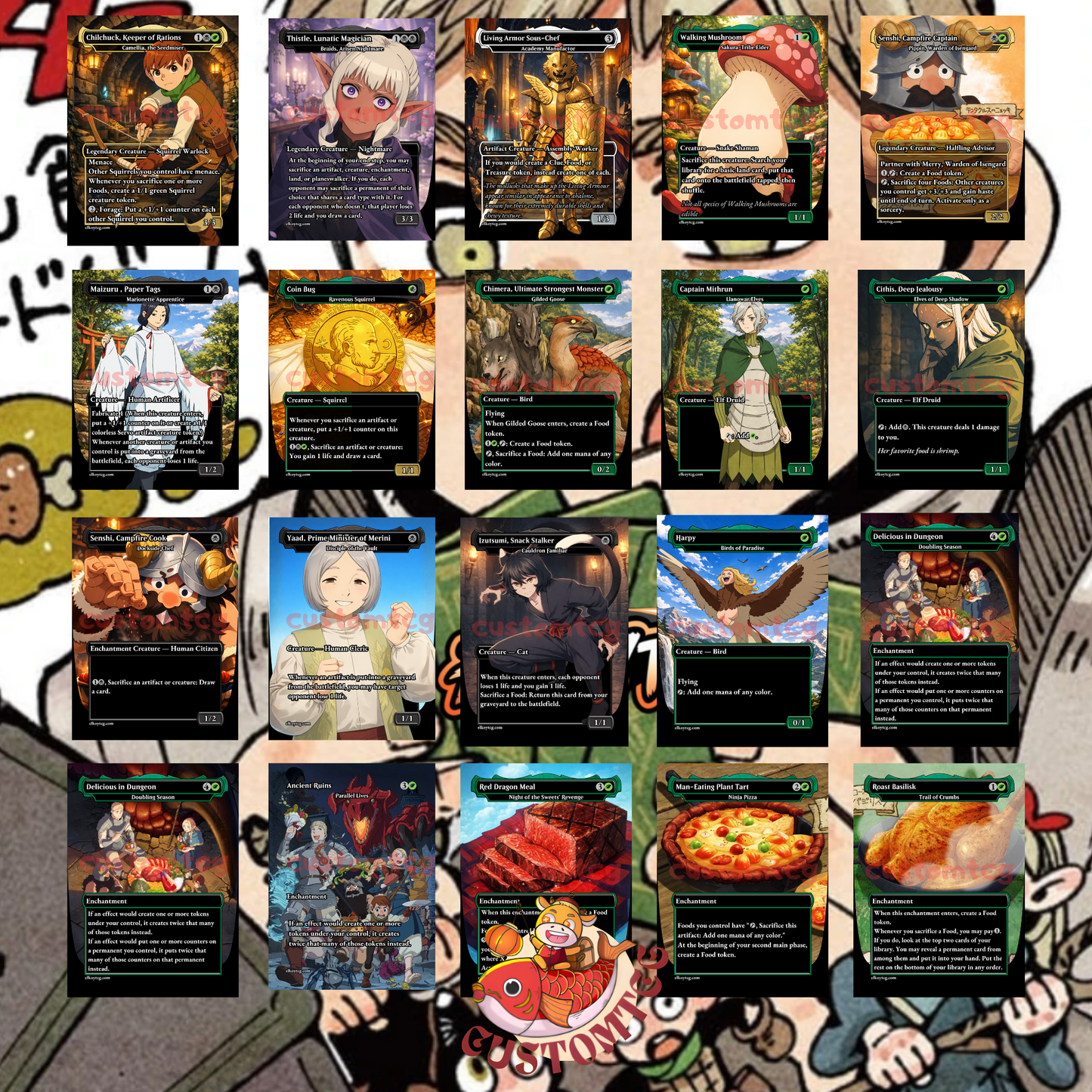 Delicious in Dungeon Custom Deck