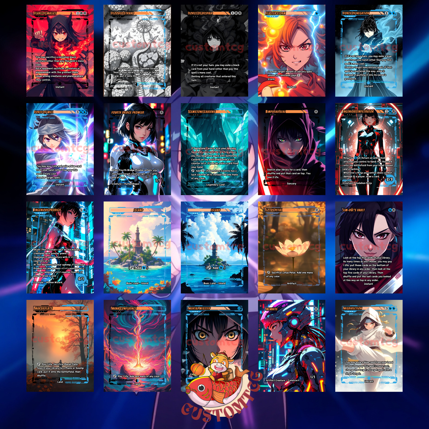 Yuriko Waifu Custom Deck