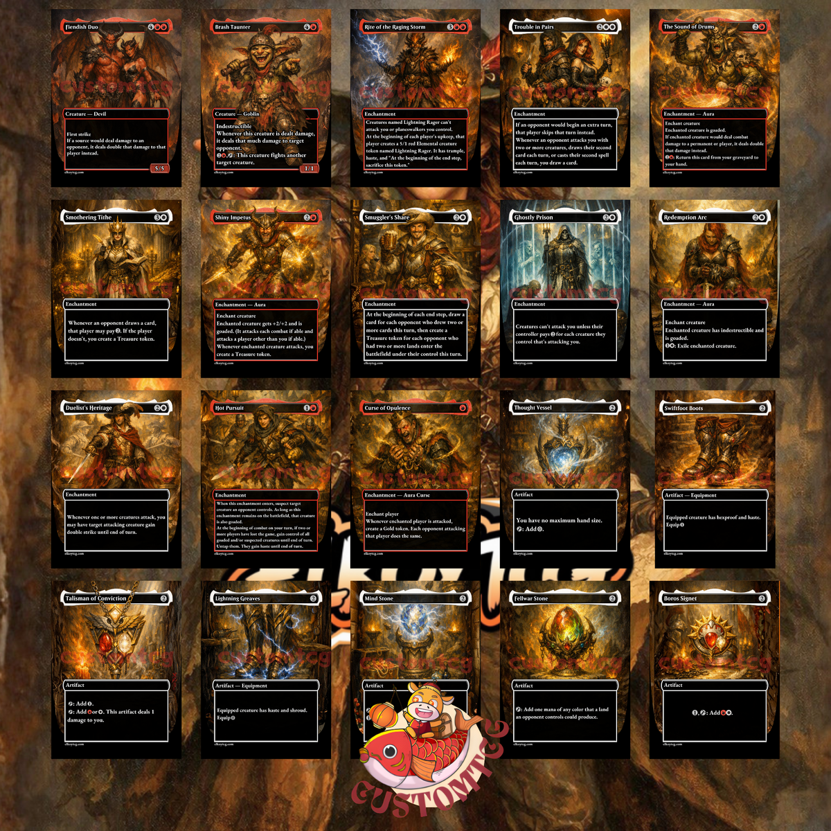 NELLY BORCA, IMPULSIVE ACCUSER — Boros Goad & Chaos Custom Deck