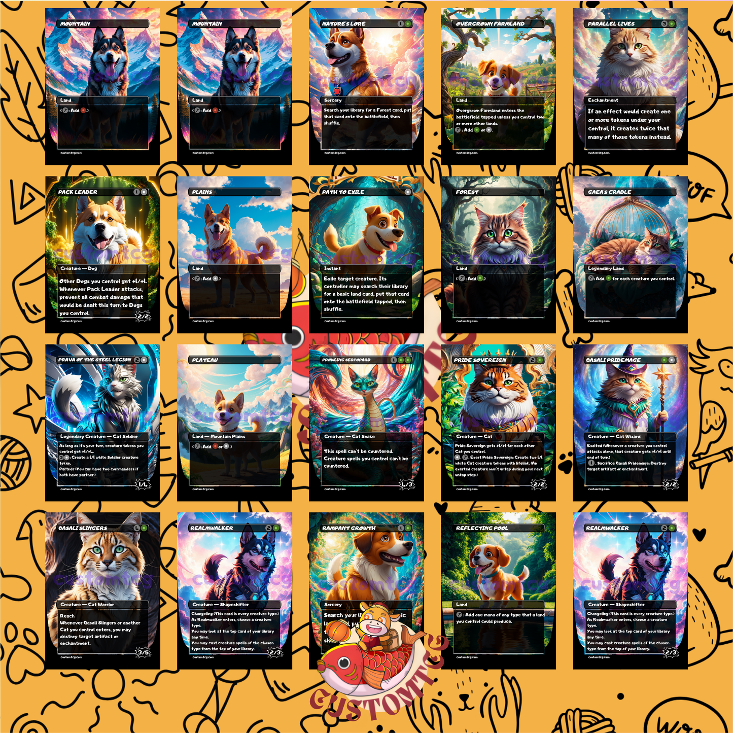 Rin and Seri - Dogs and Cats Deck