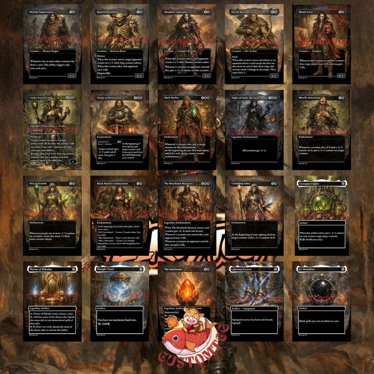 Massacre Girl, Known Killer — Mono-Black -1/-1 Counters Custom Deck