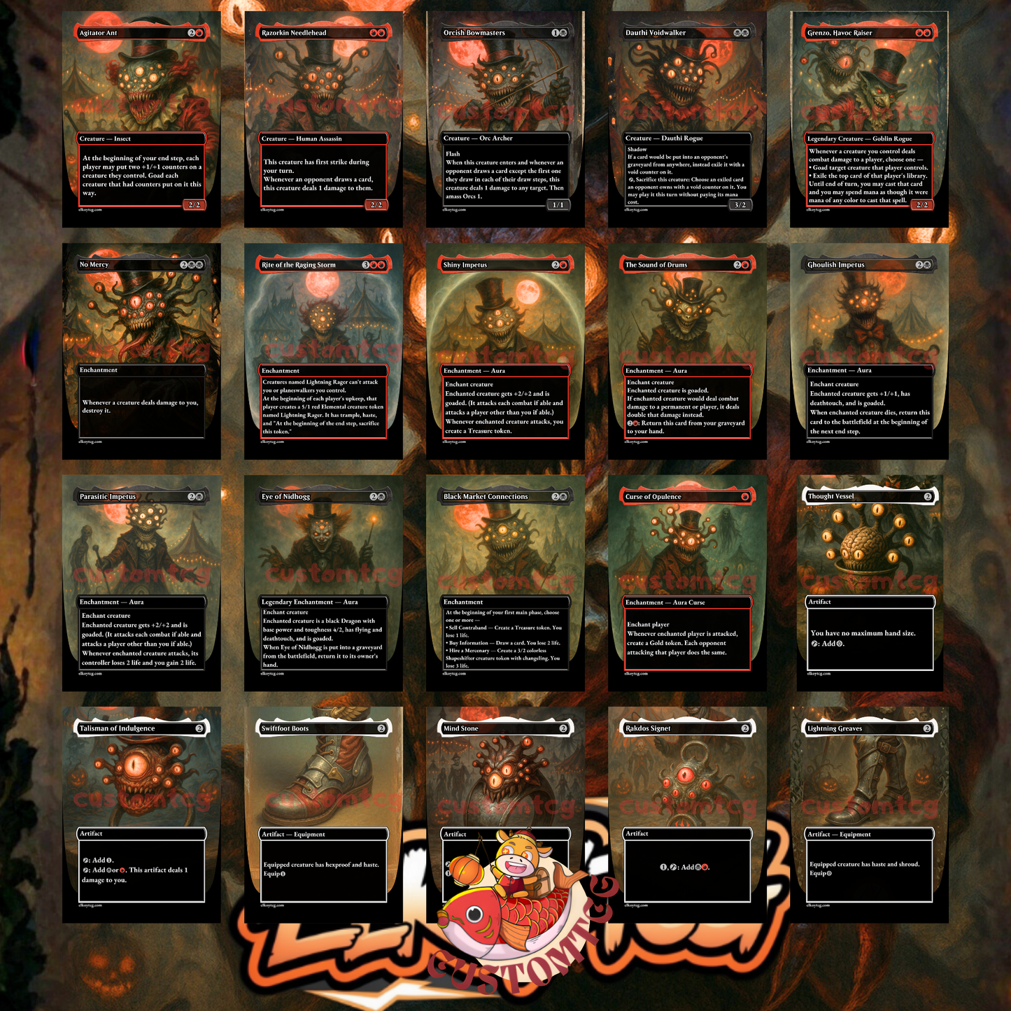Karazikar, the Eye Tyrant – Custom Commander Deck (100 Cards + Tokens)