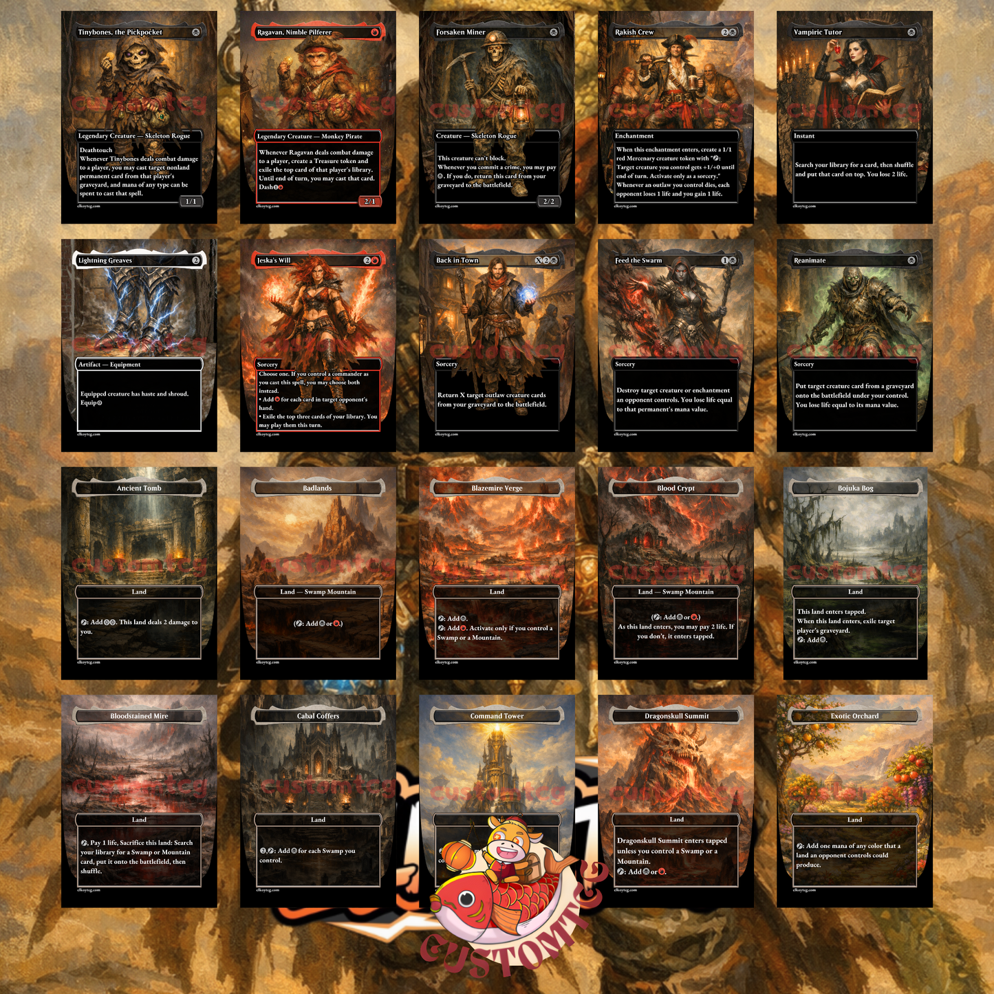 Laughing Jasper Flint Custom Deck