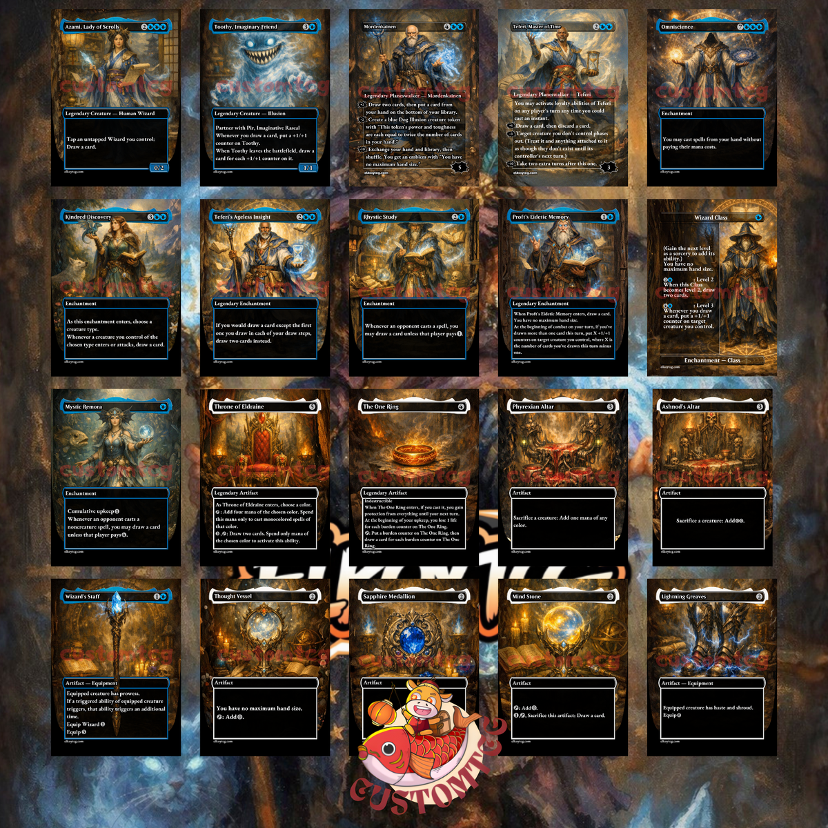 MINN, WILY ILLUSIONIST — Mono-Blue Illusions & Card-Draw Custom Deck