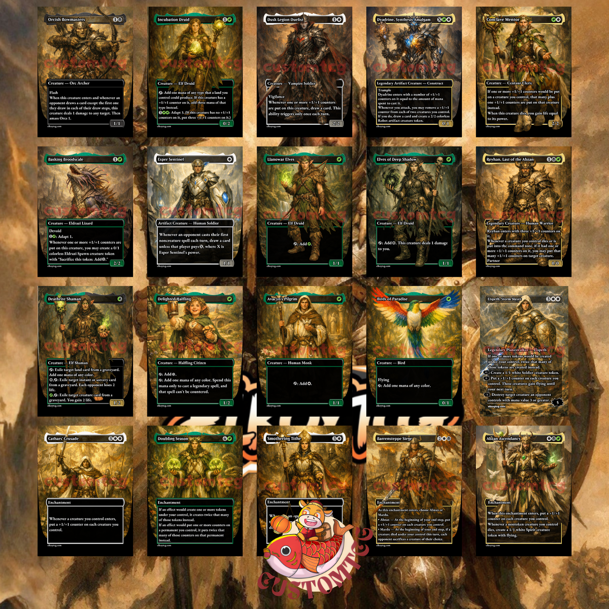 Felothar, Dawn of the Abzan Counters Custom Deck 🌿💀⚔️