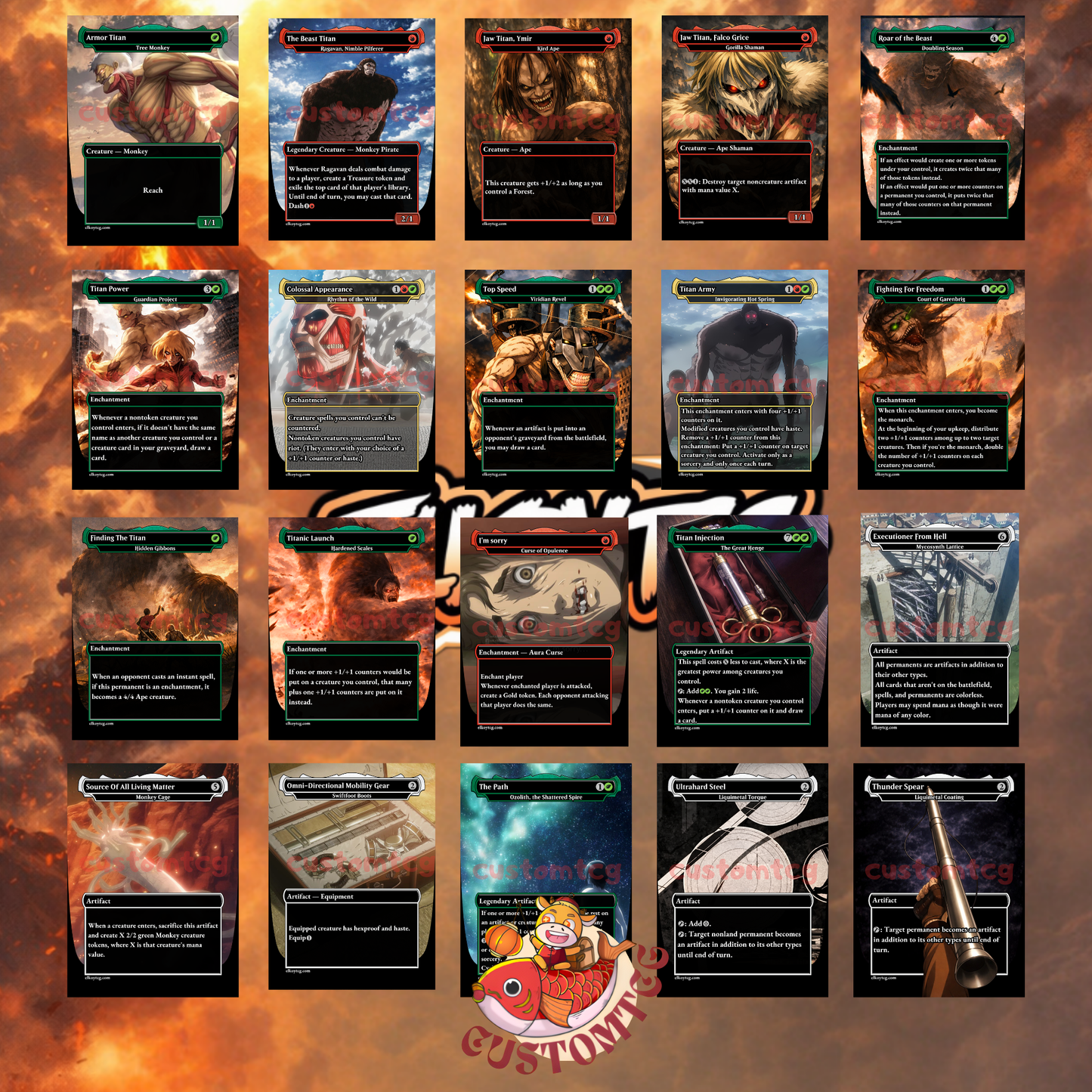Attack on Titan Custom Deck - ONLY TITANS
