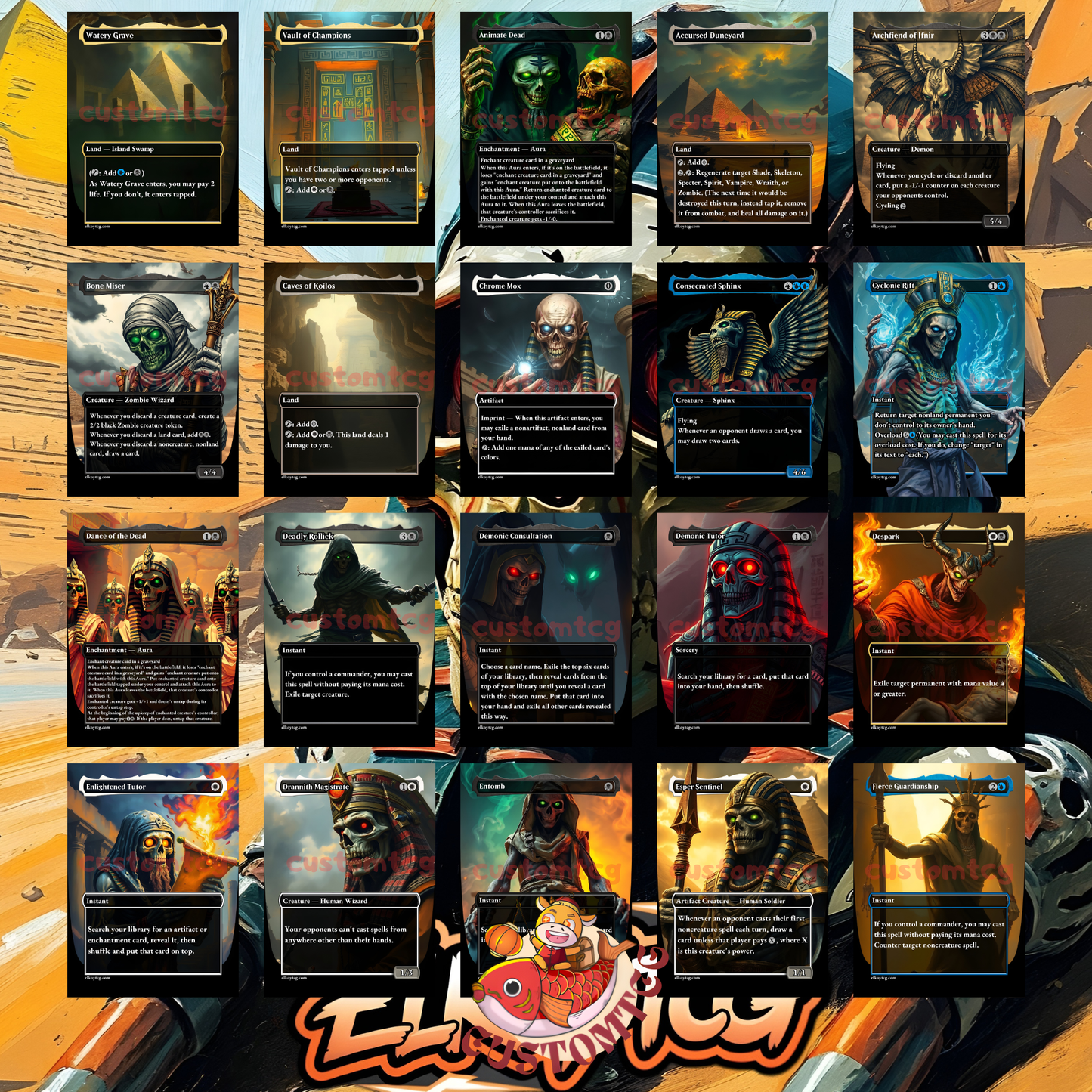 Hashaton’s Plague – Custom Egyptian Zombie Deck!