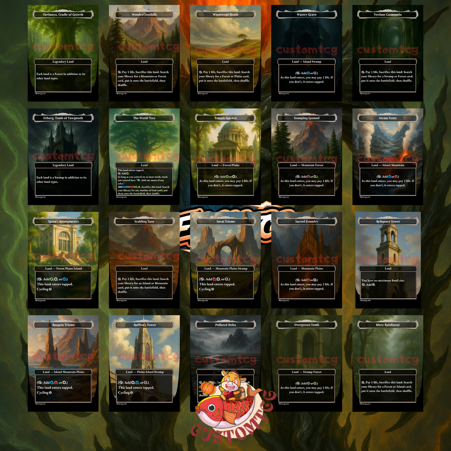 Omnath, Locus of All – Premium Top-63 Custom Deck 🌋