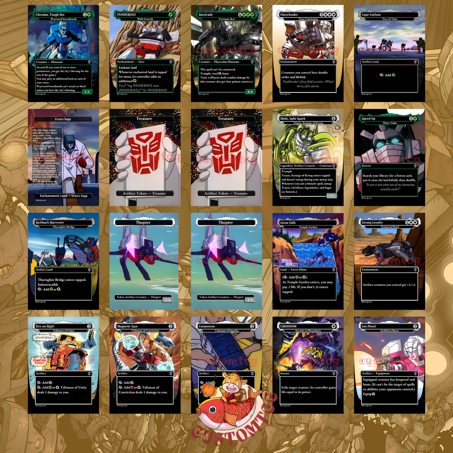 Tr4nsf0rm3rs commander deck