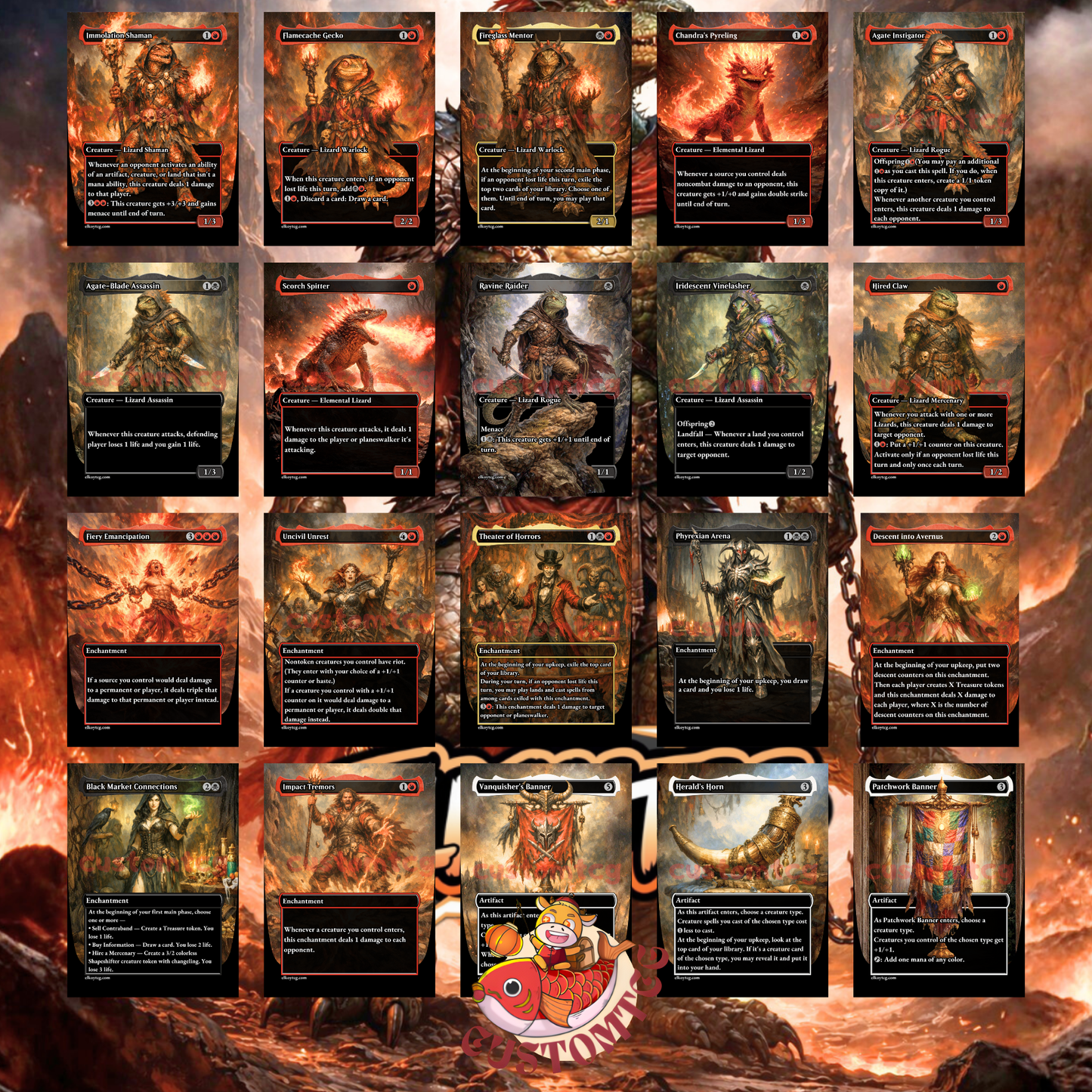 Gev, Scaled Scorch Custom Deck