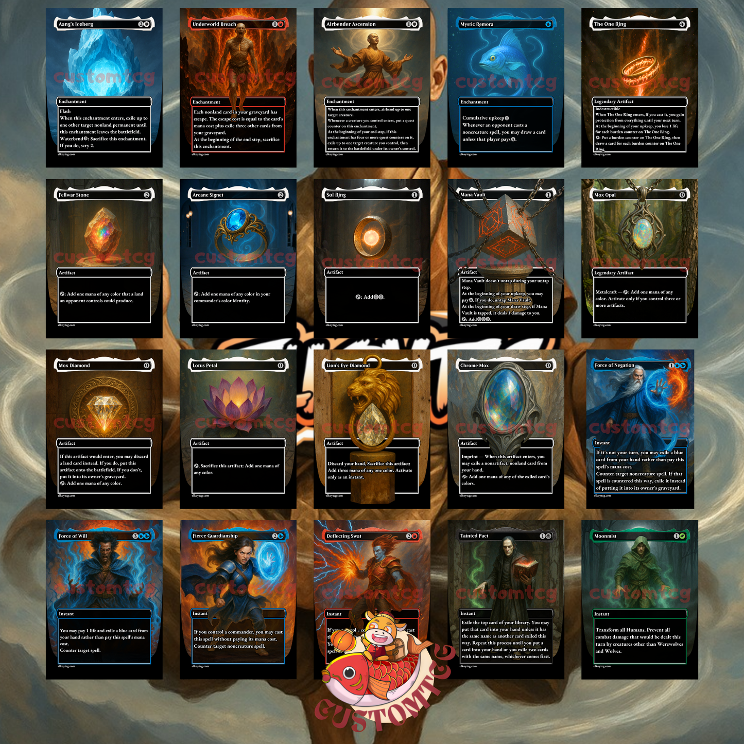 Avatar Aang Custom Deck