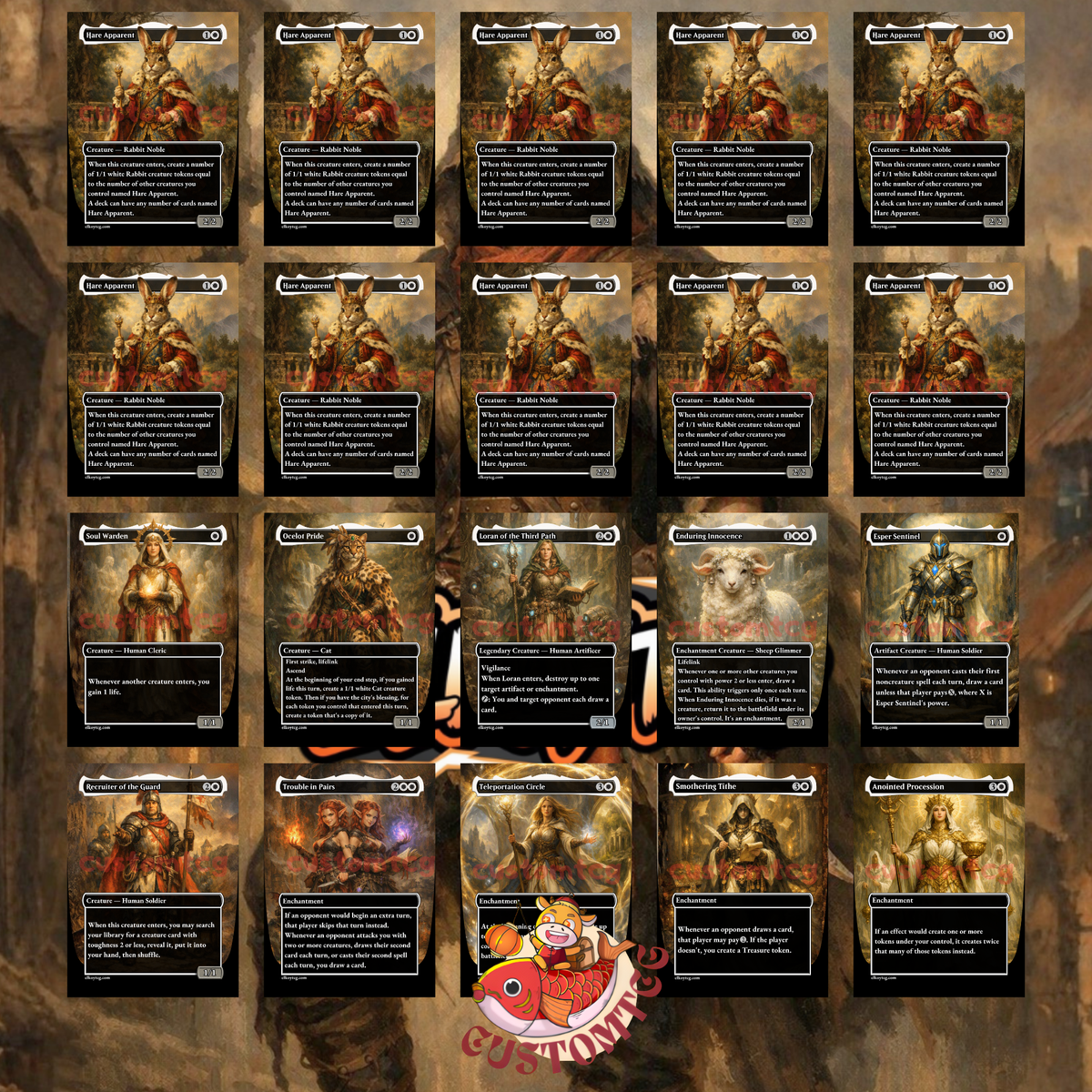Delney, Streetwise Lookout — Mono-White Go-Wide Token Custom Deck