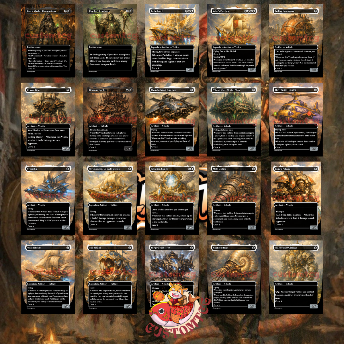Greasefang, Okiba Boss Custom Deck