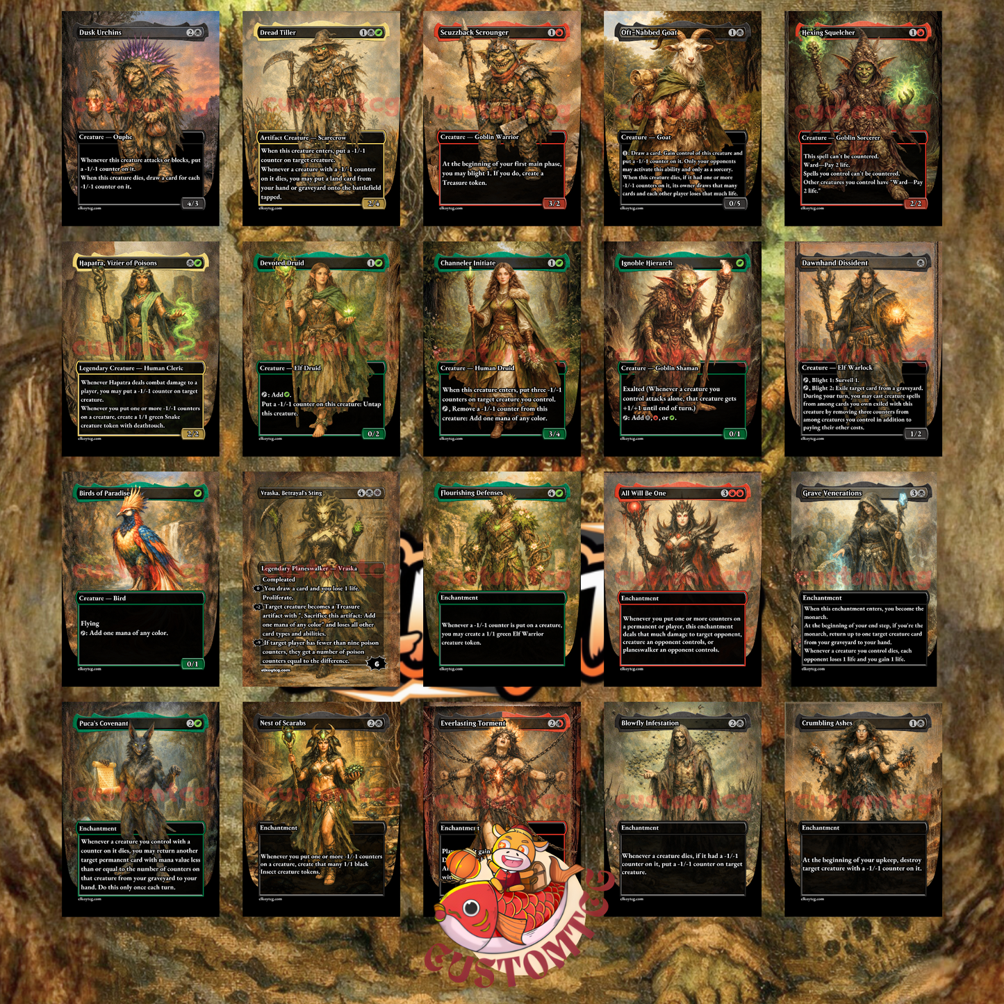 Auntie Ool, Cursewretch Custom Deck (100 Cards + Tokens)