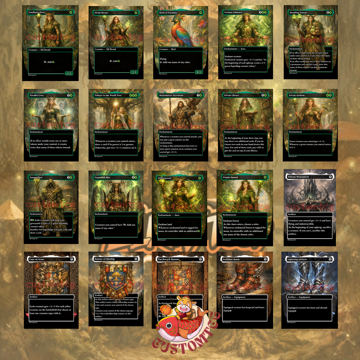 Shroofus Sproutsire Custom Deck