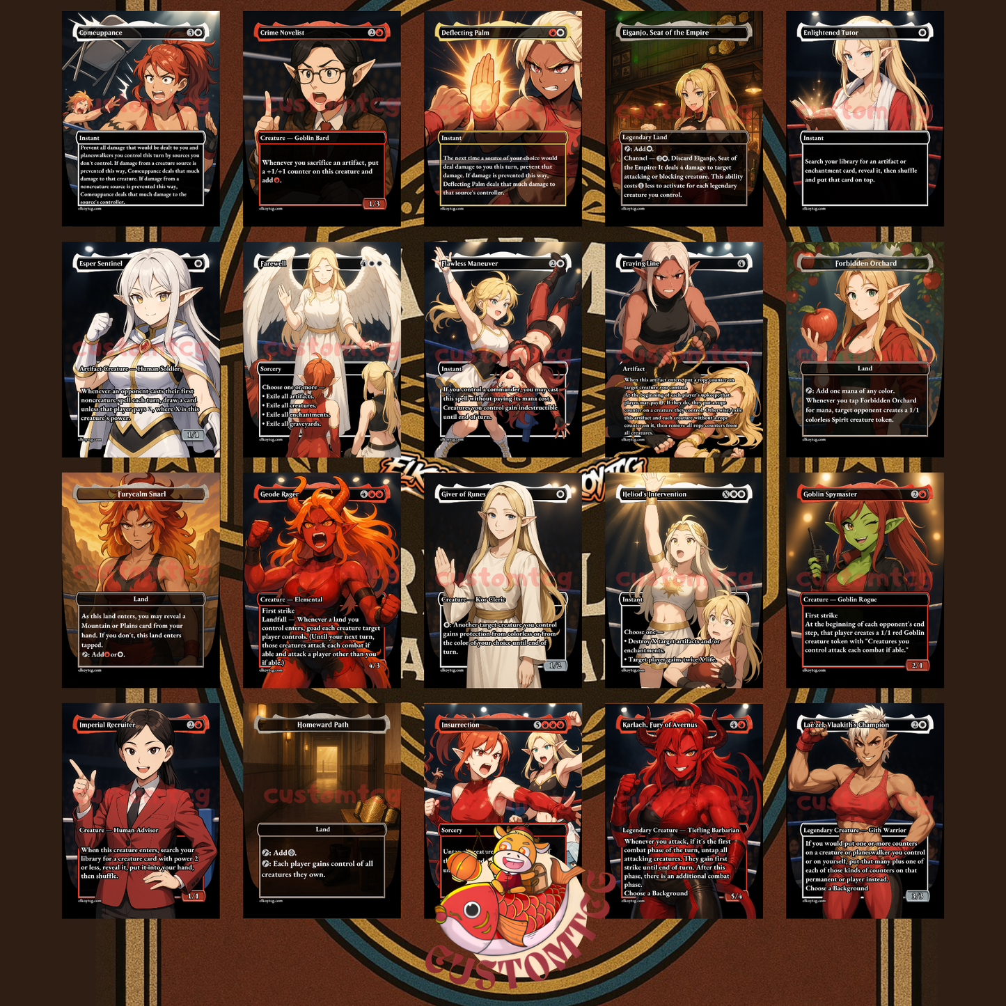 Wrestler Waifus – Custom Themed Deck